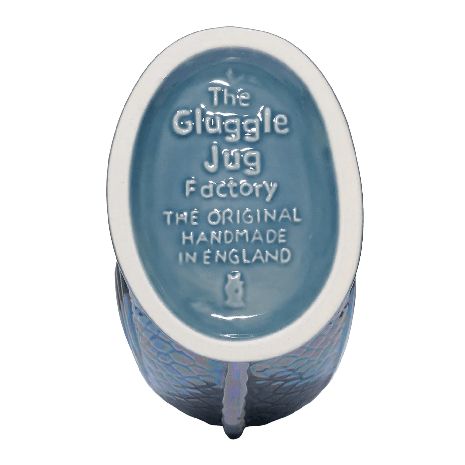 Gluckigluck, Lustre Collection, Jug Special Edition dark grey XL 1.20 l, glas, blau, gluggle, handgefertigt, fabrik