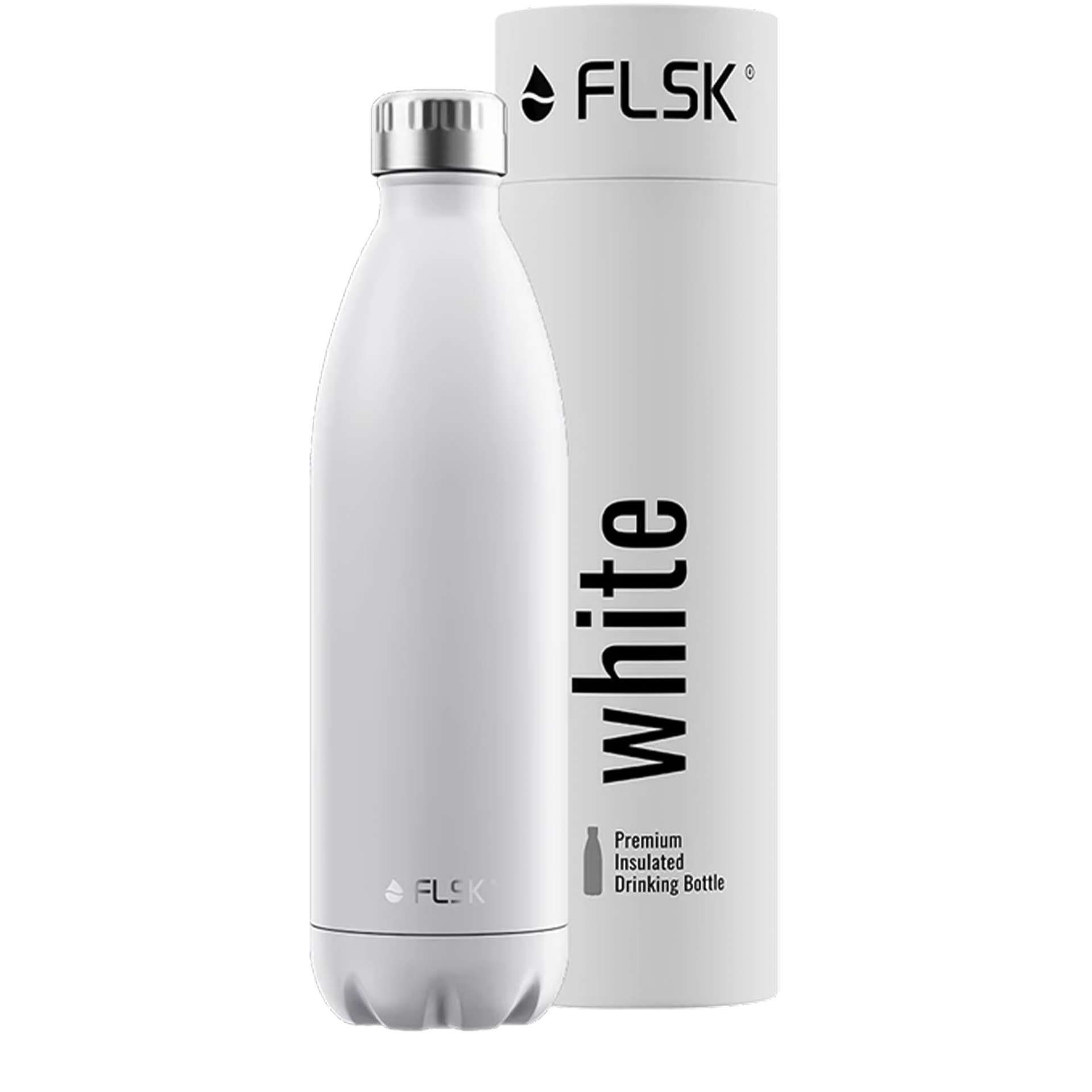FLSK Trinkflasche Weiß 1,00 l