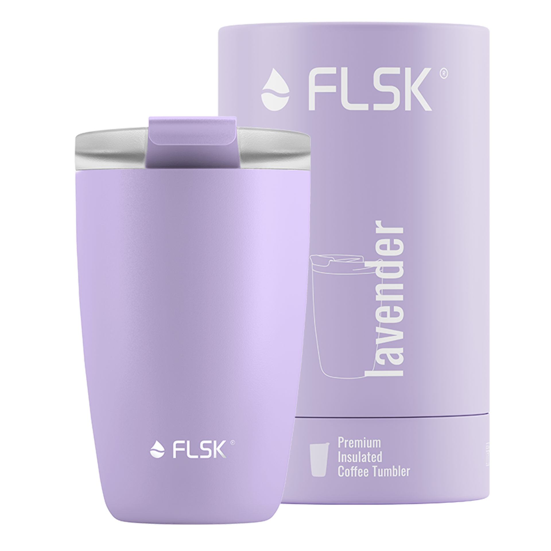 FLSK Coffee To Go Becher Lavendel 0,35 l
