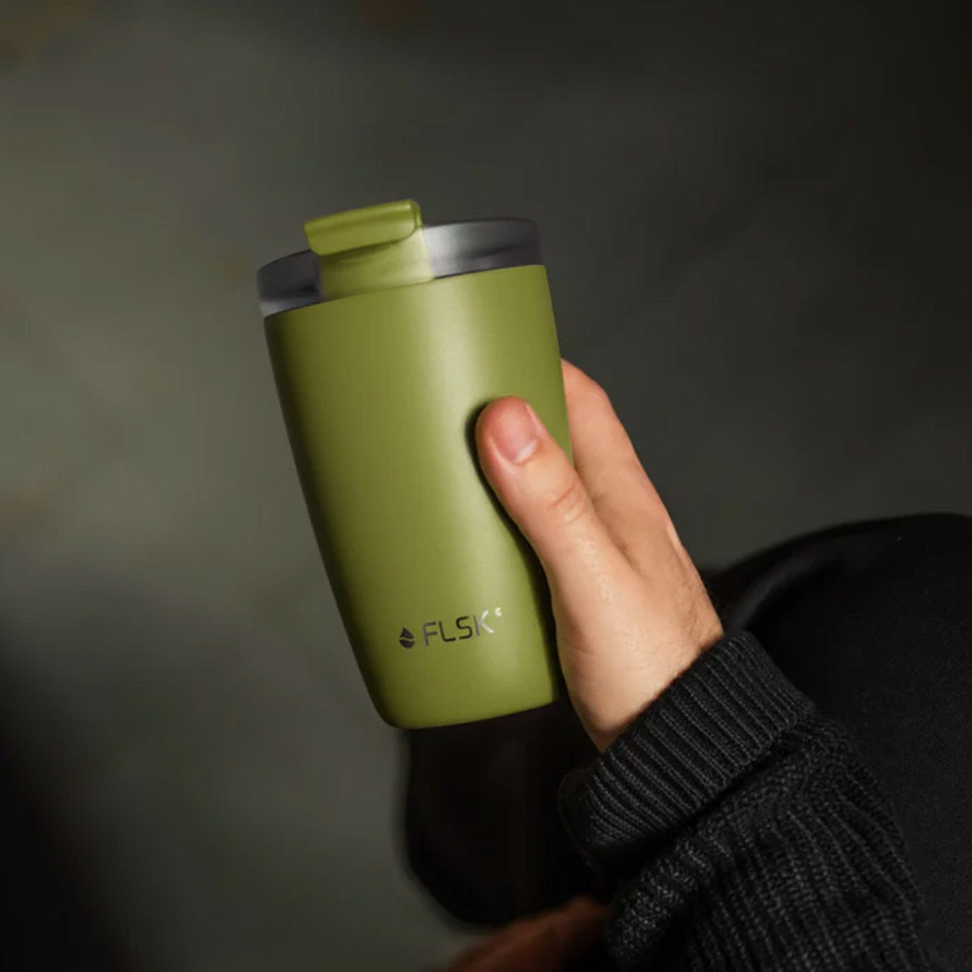 FLSK Coffee To Go Becher Olive 0,50 l