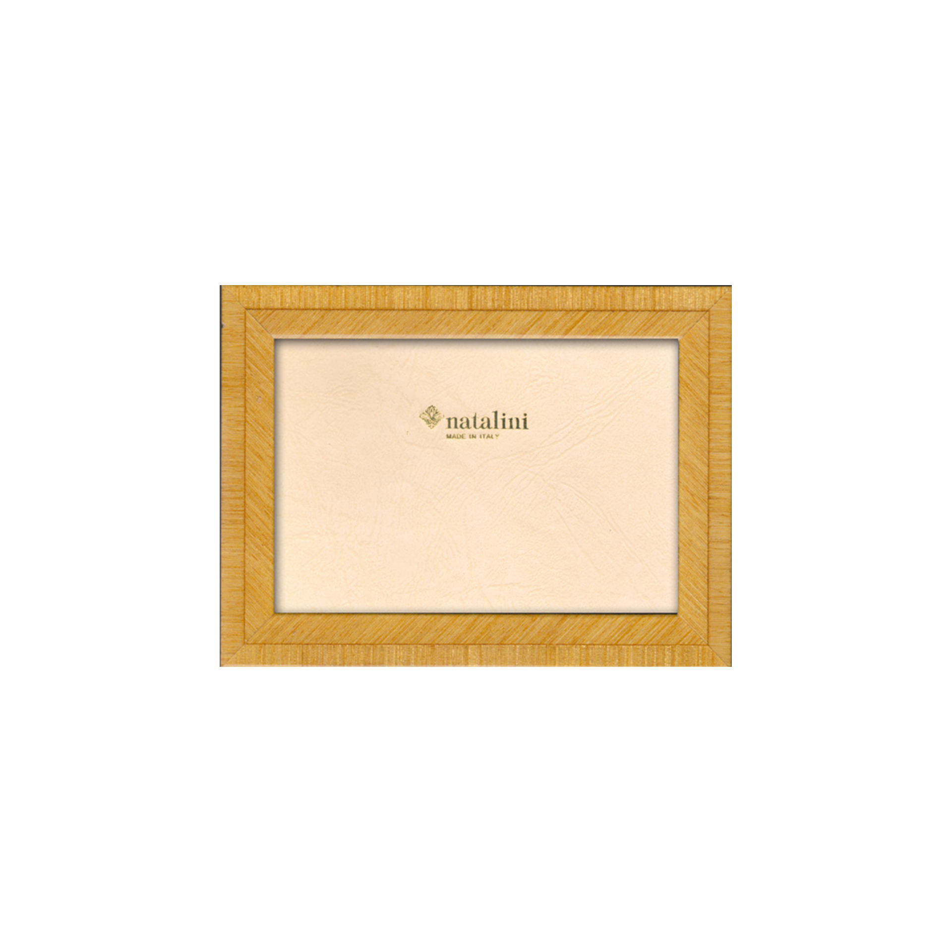 Picture Frame Giallo 10x15 cm, Holzrahmen, Bildrahmen, Beigematte, natalini, hergestellt in Italien