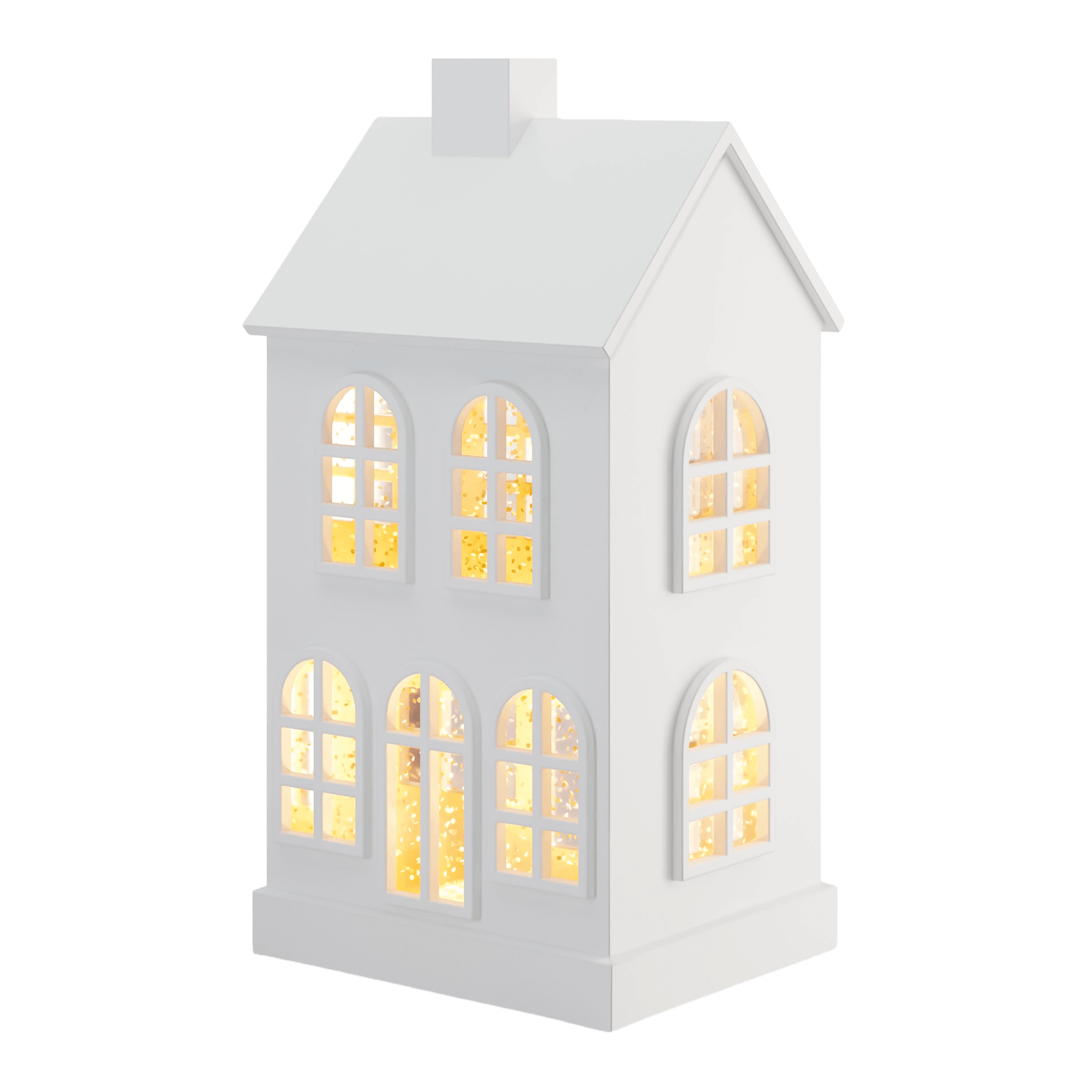 Sompex GLAMOR HOUSE LED Dekolampe Haus weiß 23 cm