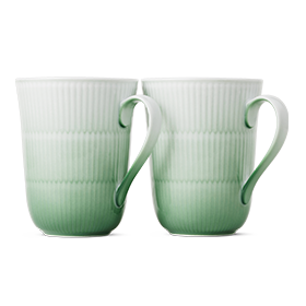 Royal Copenhagen Iris Mugs Green