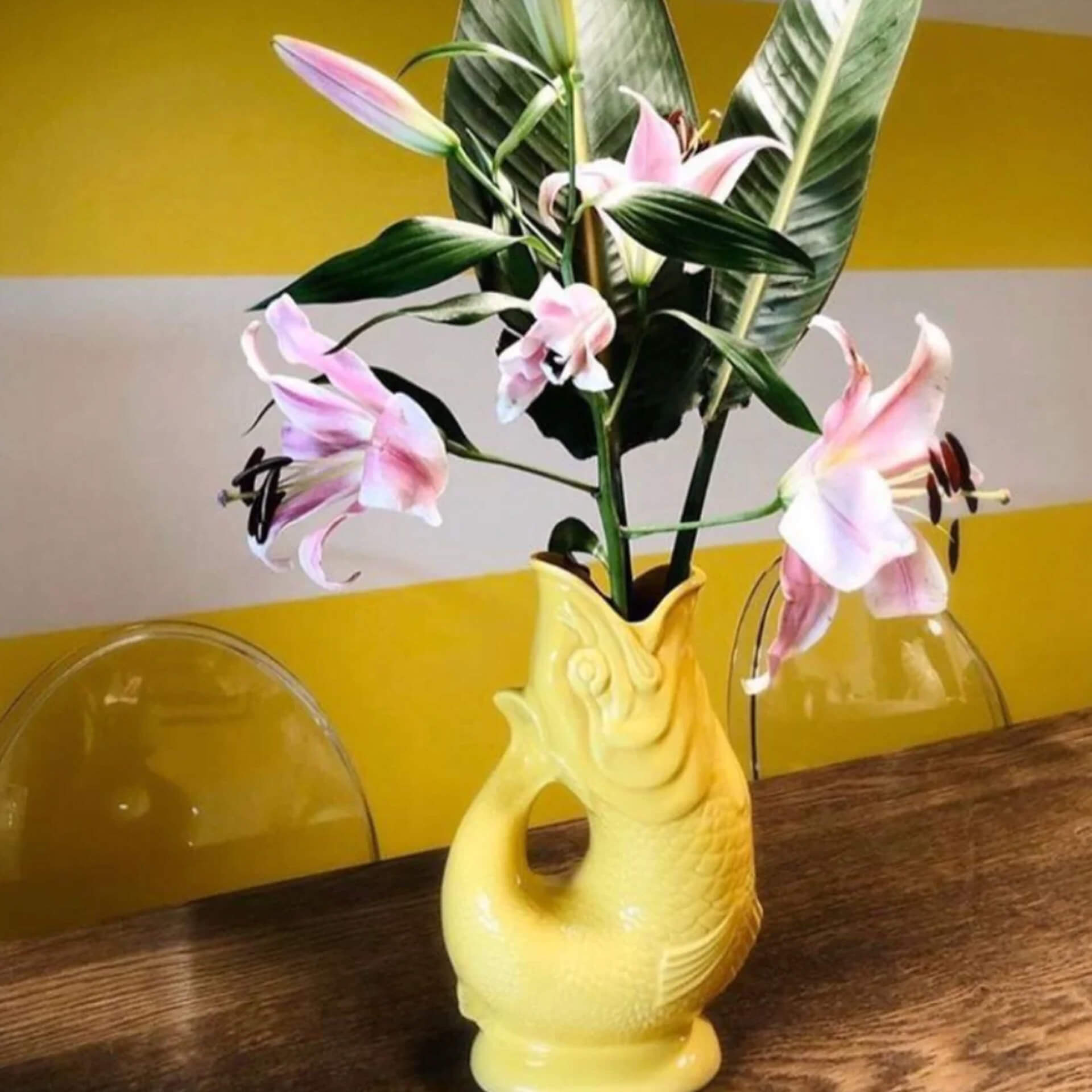 Jug yellow XL 1.20 l, Blumen, Vase, Gelb, Lilie, Deko