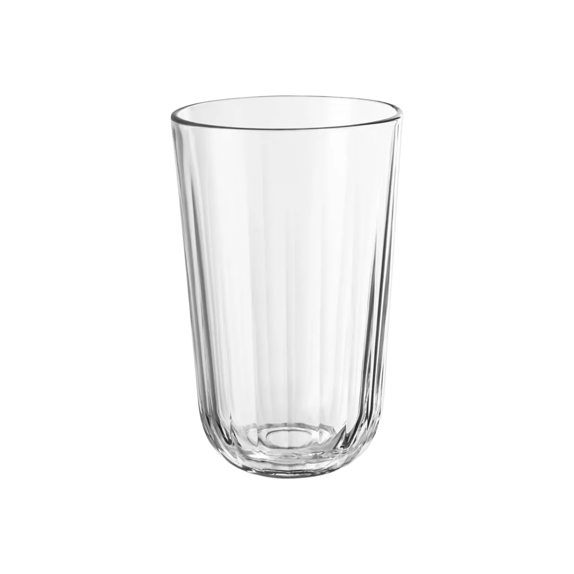 Eva Trio, Glass 0.43 l 4er Set, Glas, Trinkglas, Transparent, Klar, Rippendesign