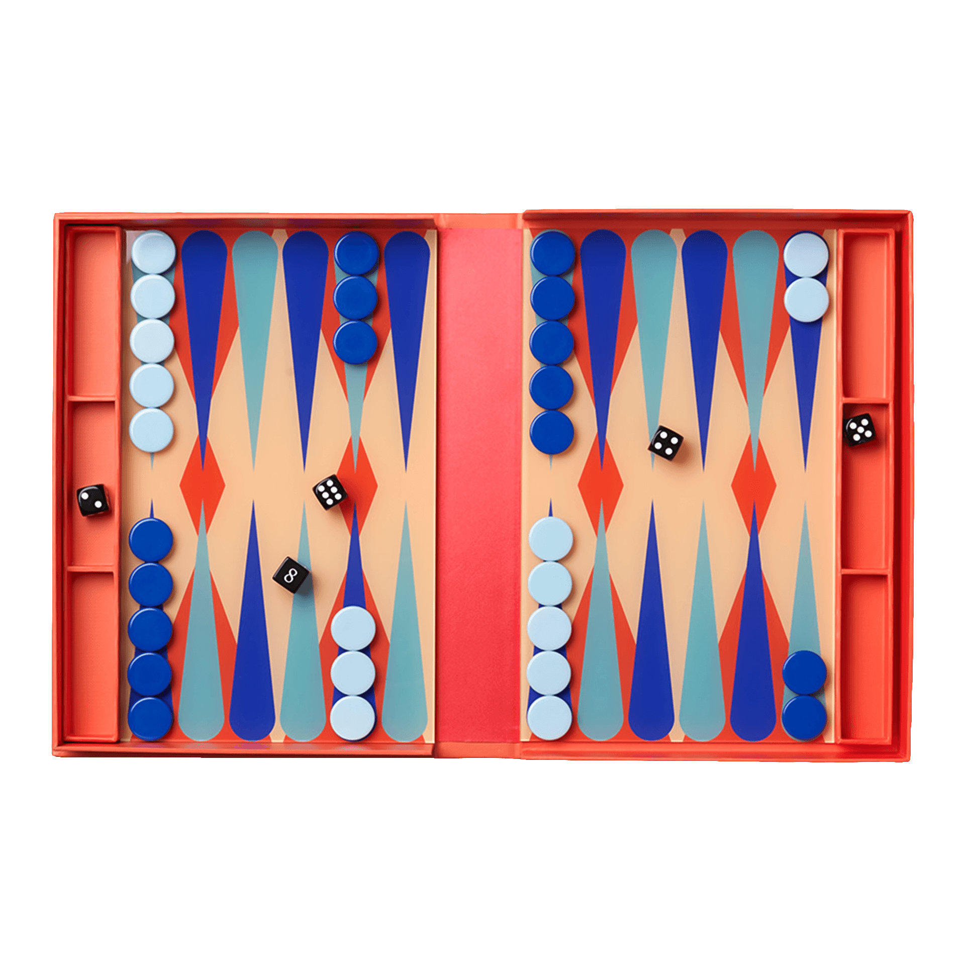 PRINTWORKS Classic Backgammon Rot