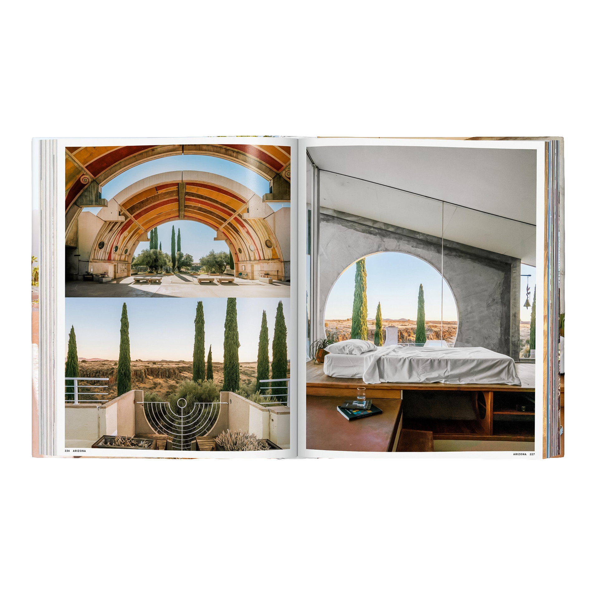 Coffee Table Book Great Escapes USA, bogenarchitektur, arcade, landschaft, cypresstrees, architektur