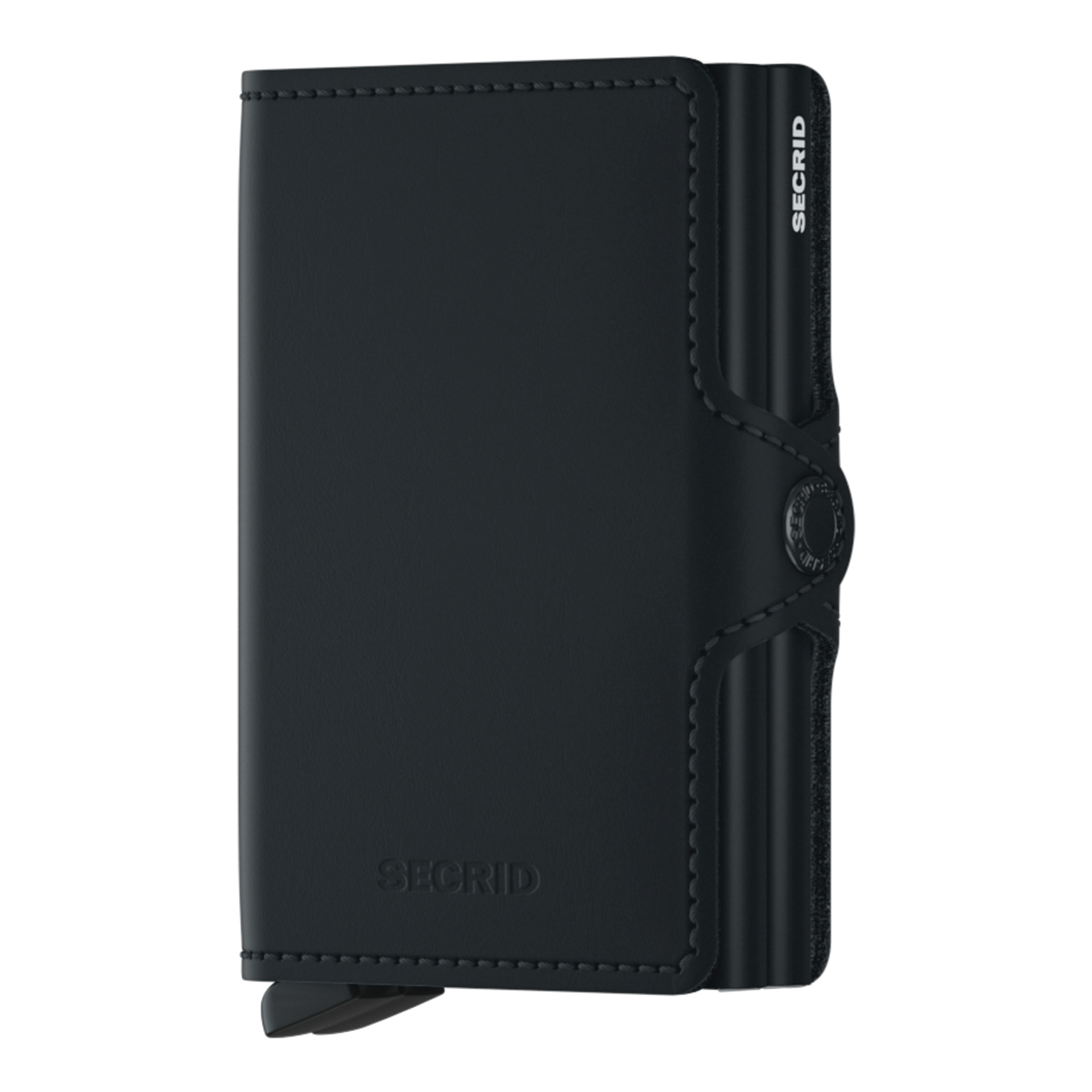 Twinwallet Black, wallet, cardholder, schwarz, leder, faltbar