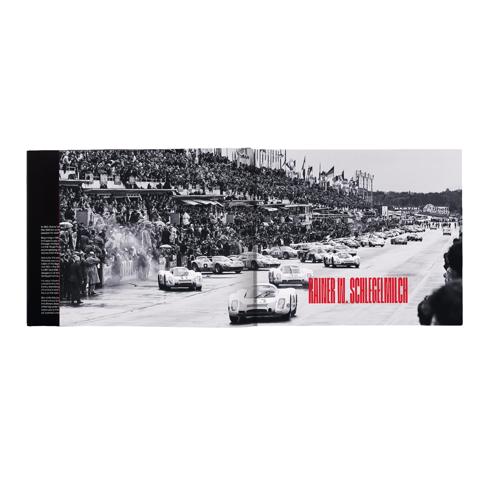 Coffee Table Book Rainer W. Schlegelmilch. Porsche Racing Moments, altes Rennwagen, Paddock, Grand Prix, Rennstrecke, Menschenmenge