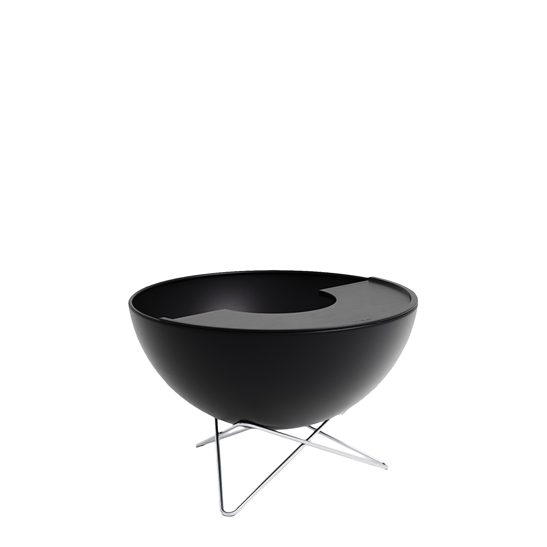 Plancha 70, Sessel, Kugelstuhl, Schwarz, Metallbasis, Modern