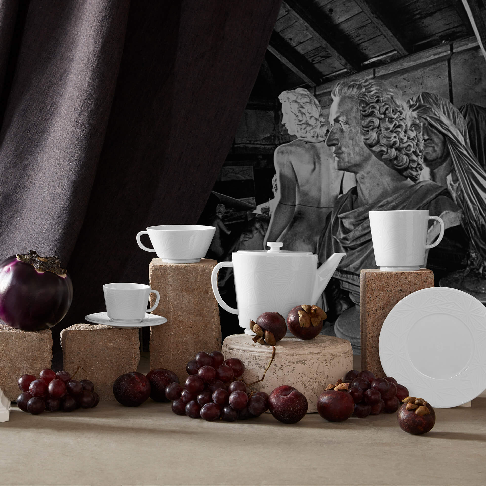 Meissen Vitruv Graphic Henkelbecherset