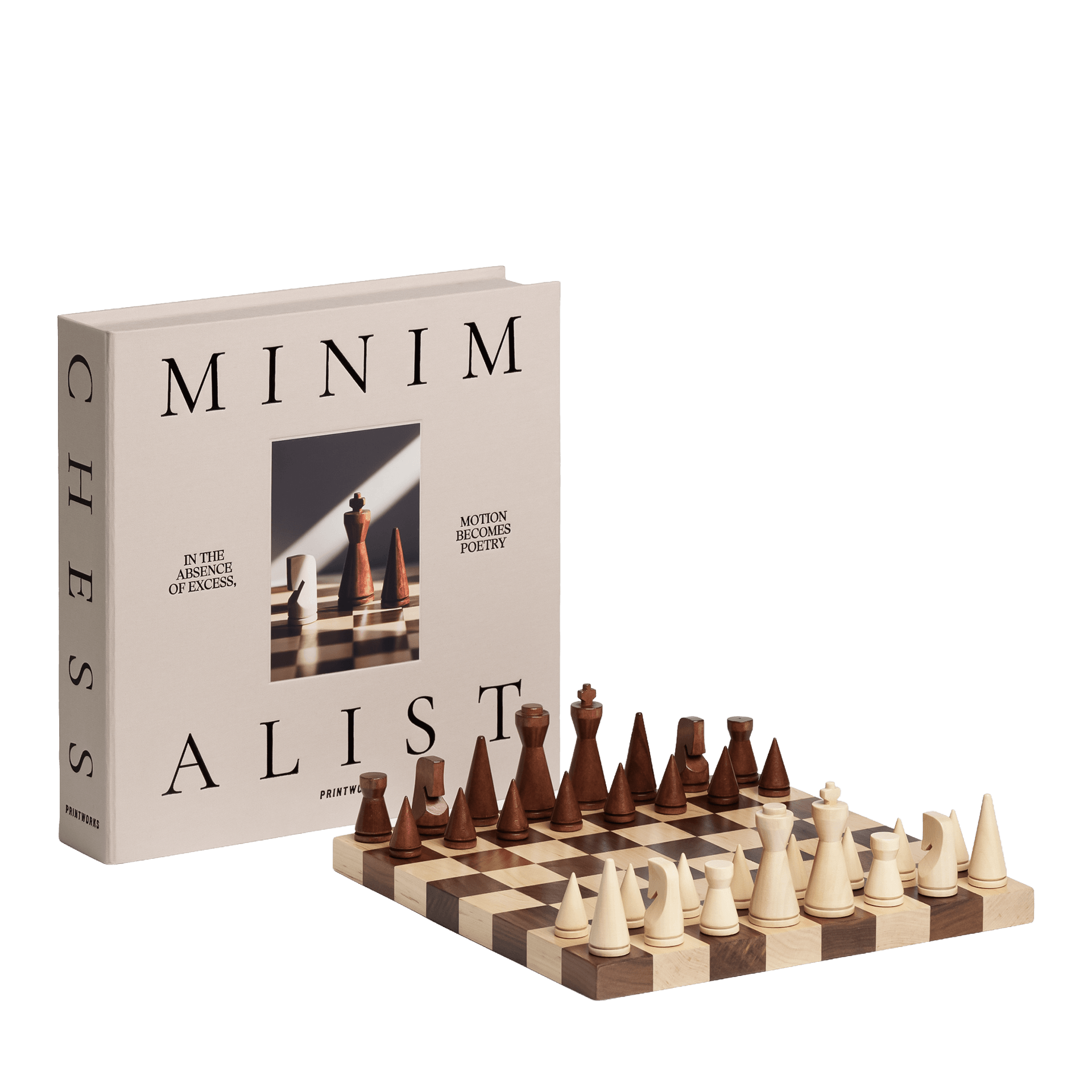 Printworks Wood Chess The Minimalist