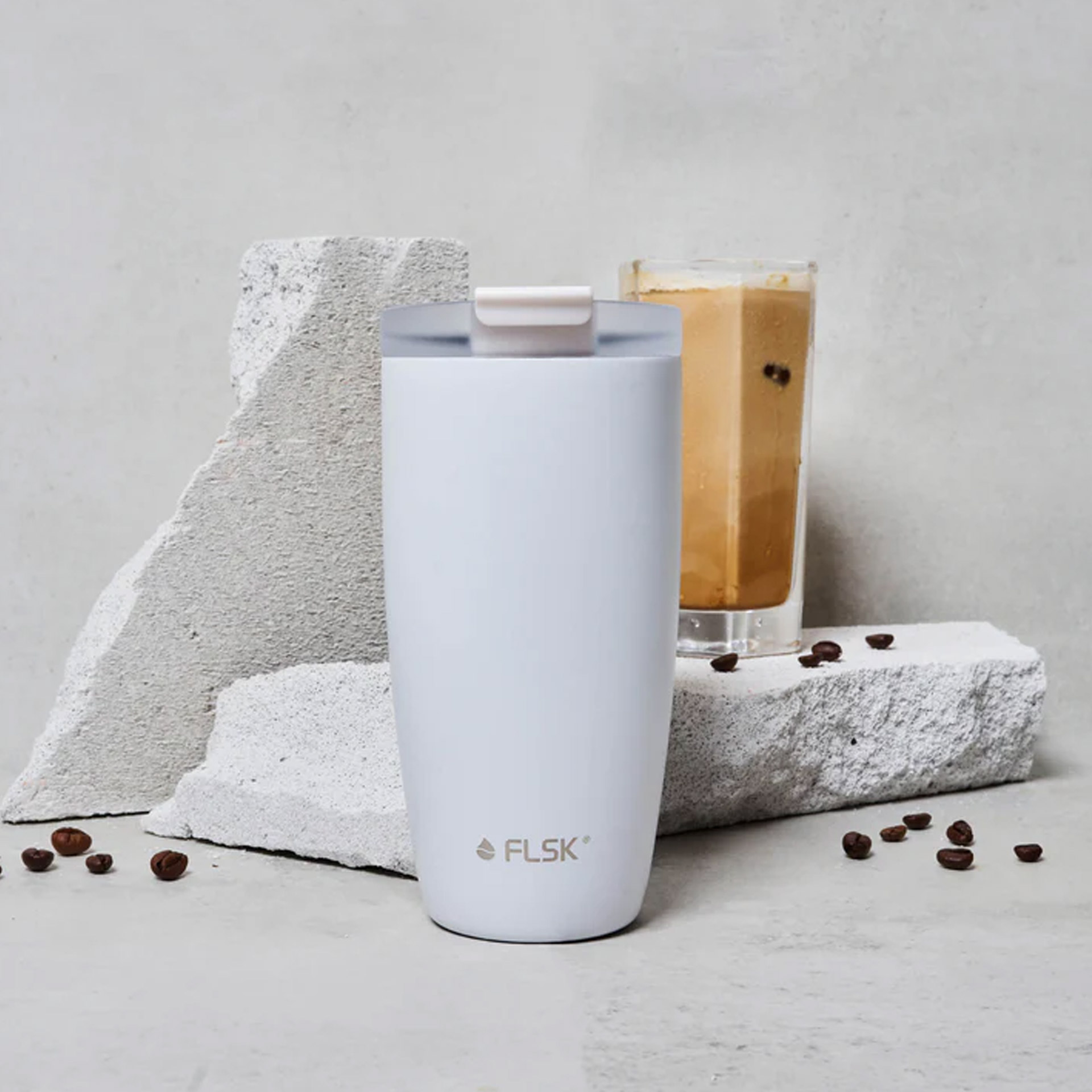 FLSK Coffee To Go Becher Weiß 0,50 l