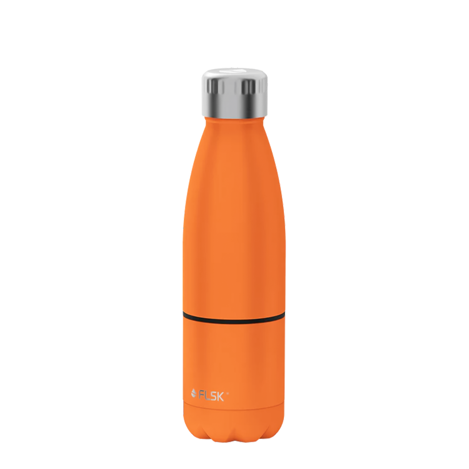 FLSK Trinkflache mit Becher Orange 0.70 l