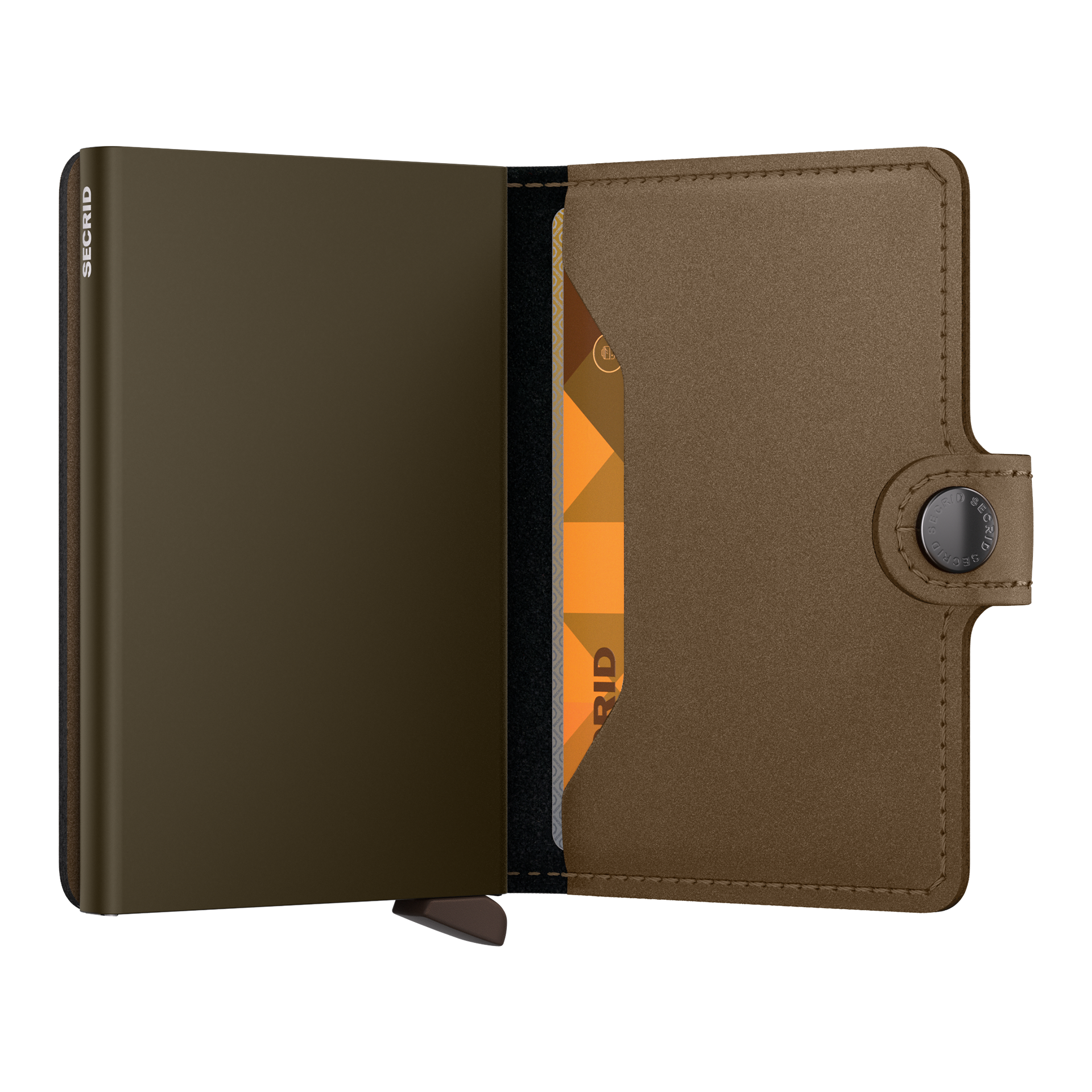 Miniwallet Bronze, wallet, cardholder, bifold, braun, leder