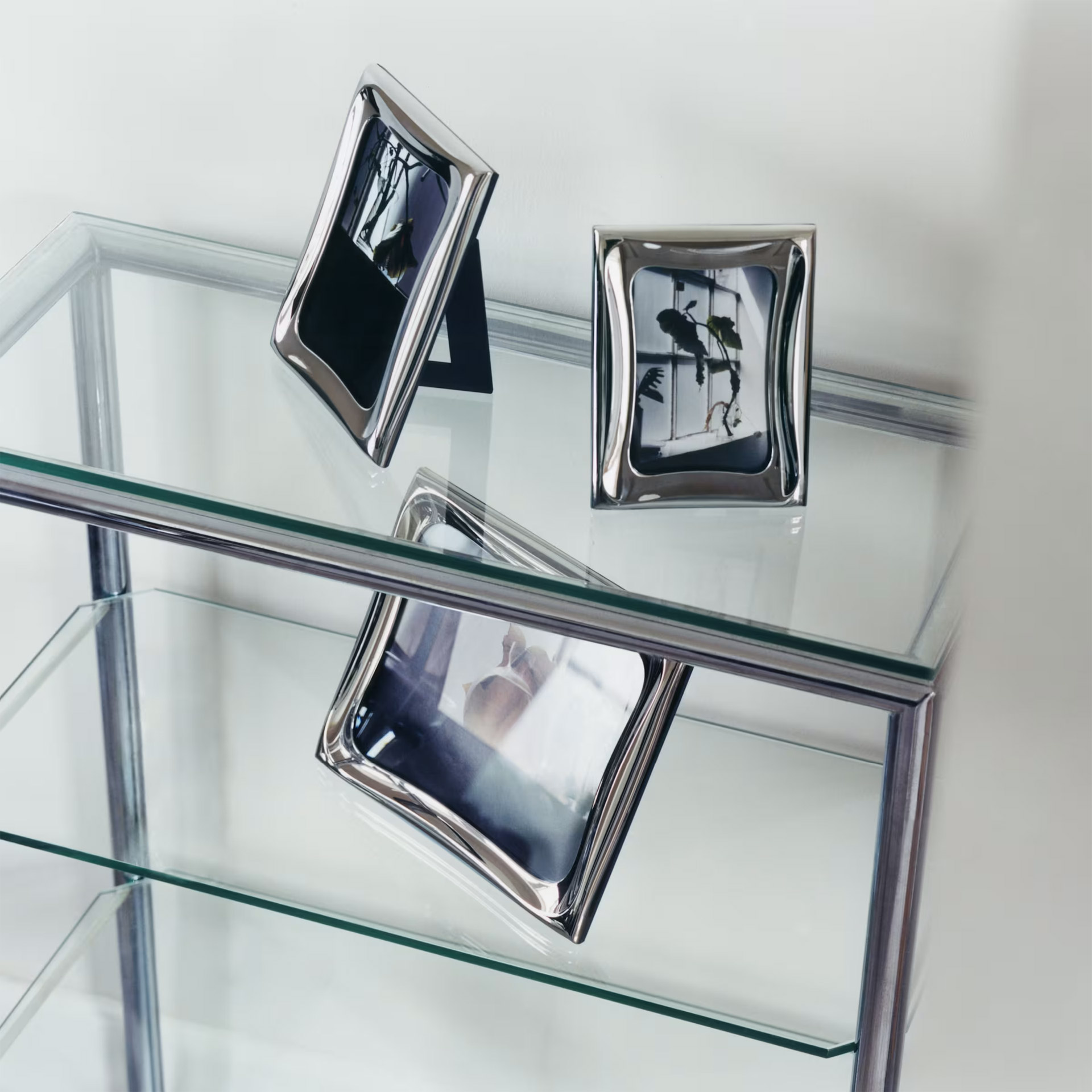 Picture Frame 13x18 cm, po Jewelry, Silberrahmen, Fotosrahmen, quadratischer Rahmen, Spiegelglanz