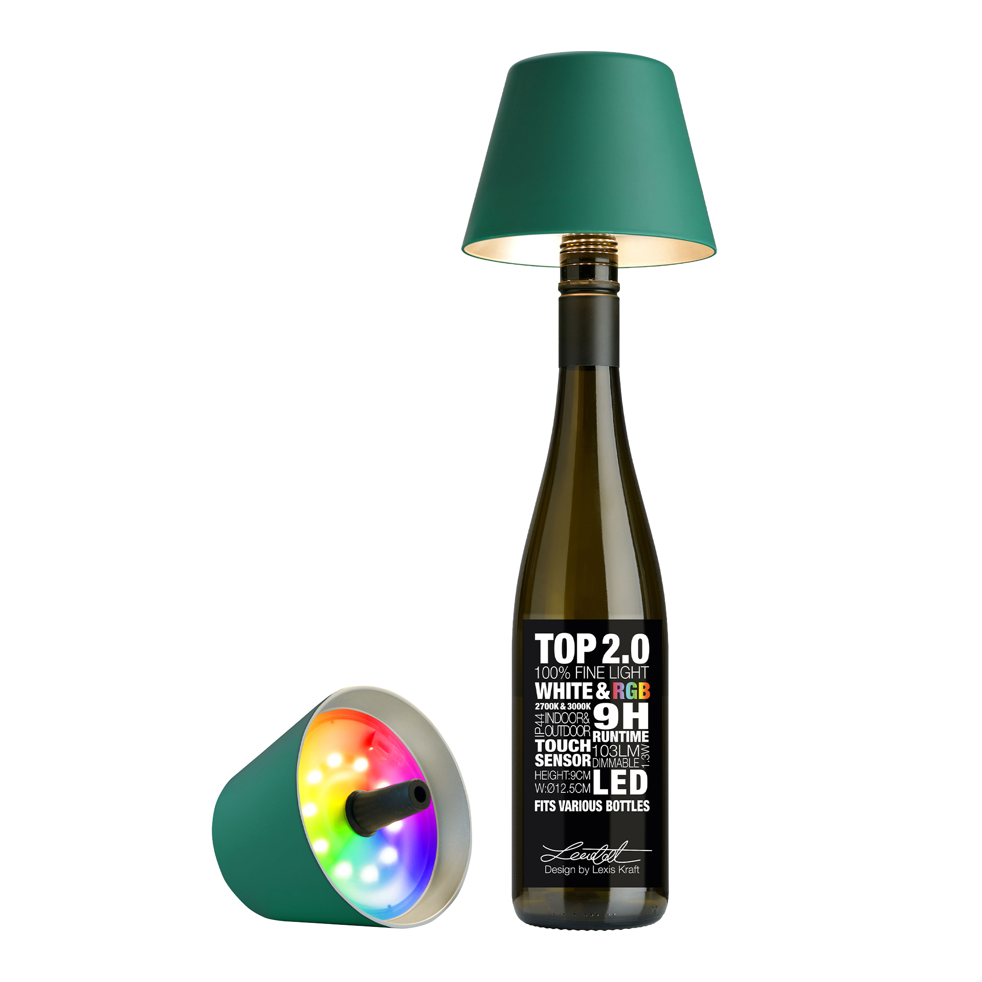 LED Bottle Light Dimmable Green
