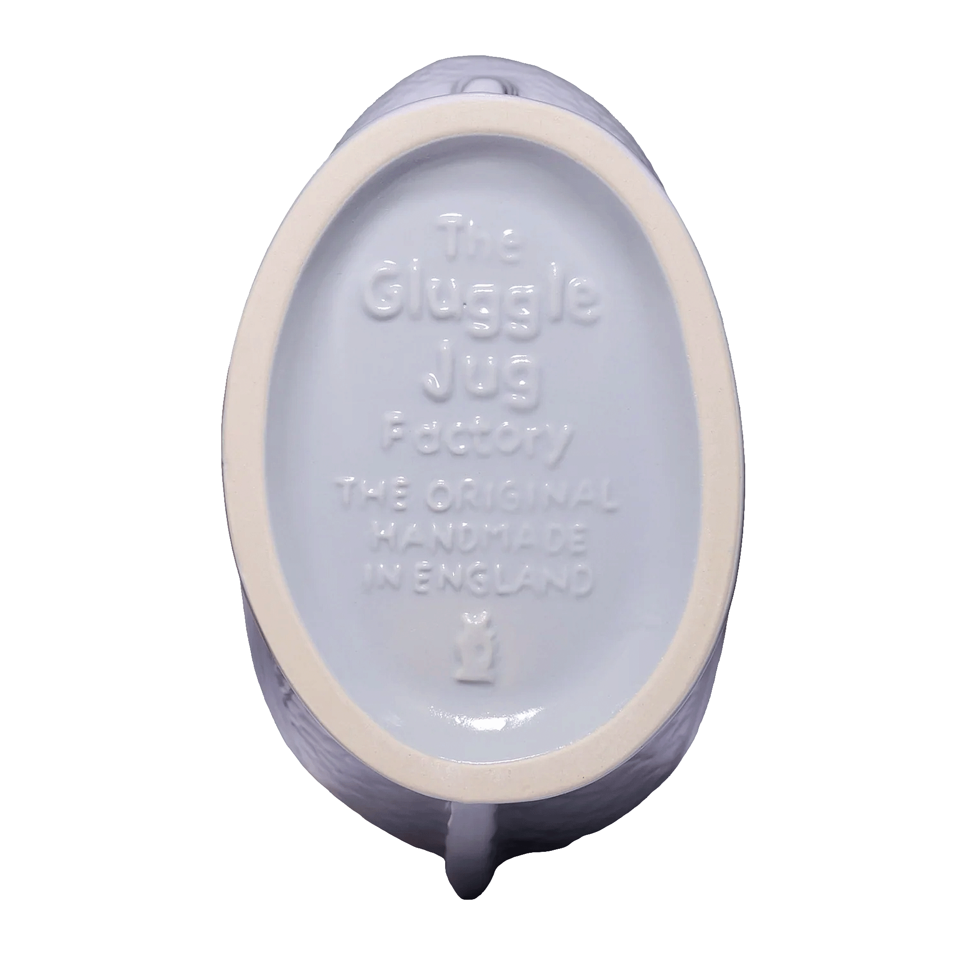 Jug oyster XL 1.20 l, Porzellan, Glänzend, Oval, Stempel, Blau