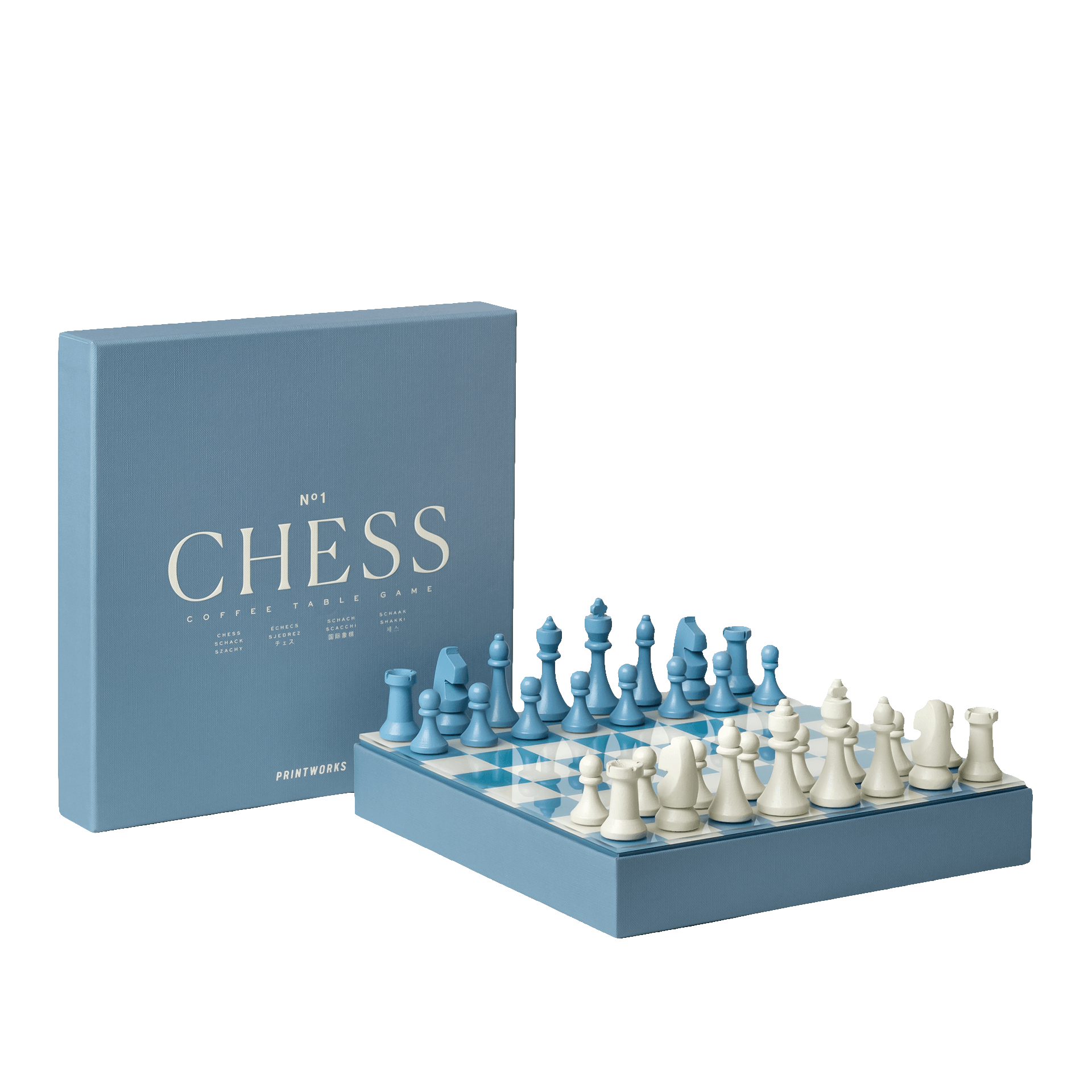 PRINTWORKS Classic Chess Dusty Blue