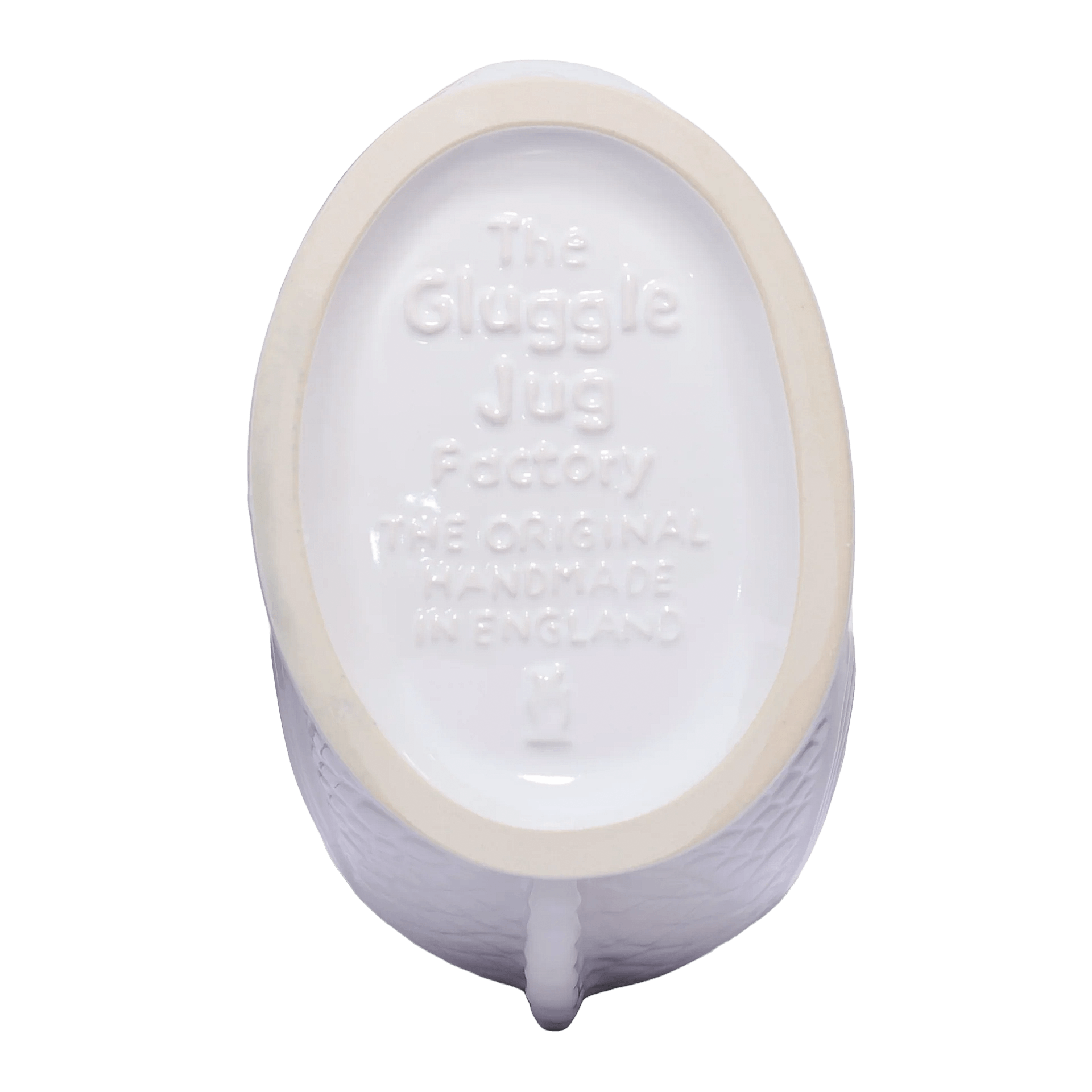 Gluckigluck, Glossy Collection, Jug white XL 1.20 l, Porzellan, Figurine, Weiß, ovale Basis, Made in England