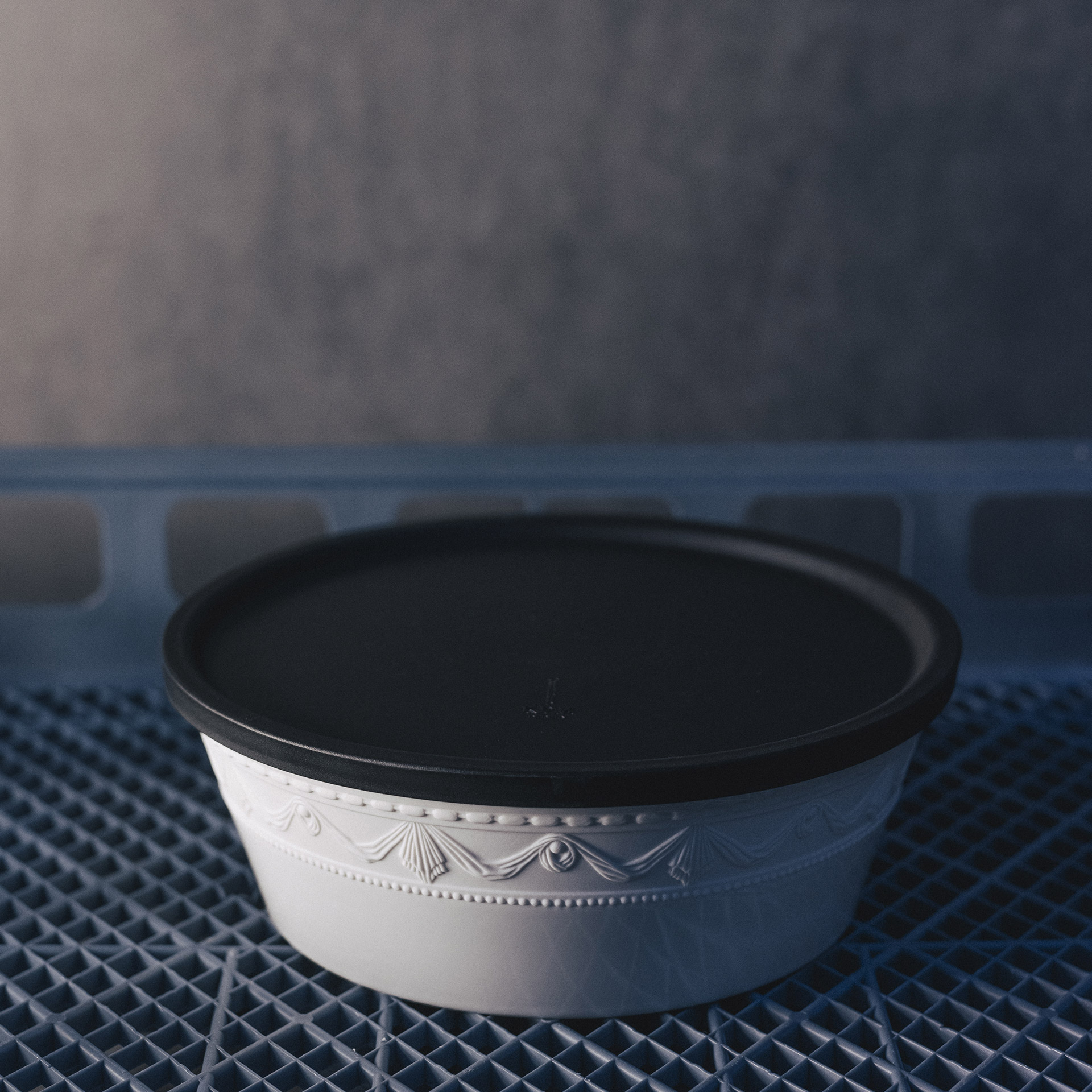 To-Go Box 1.00 l White, Schüssel, Deckel, Porzellan, Dekor, Muster