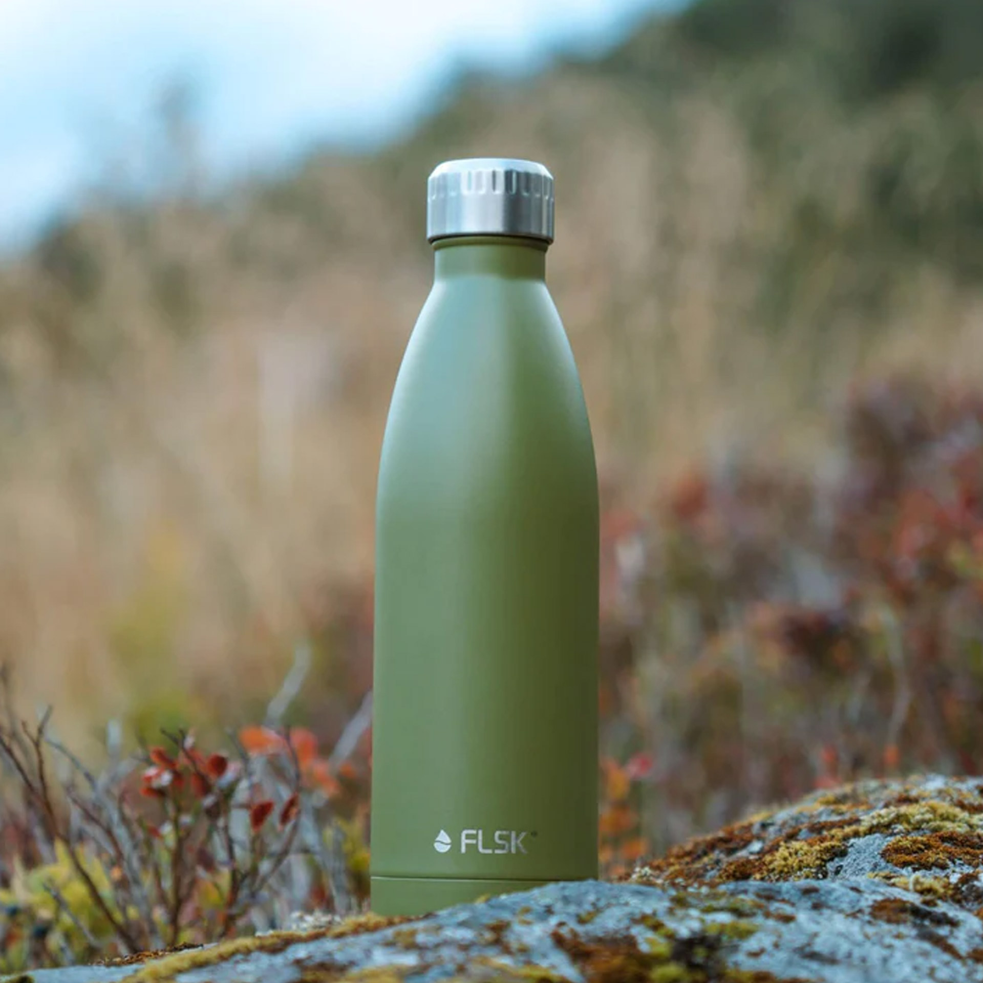 FLSK Trinkflasche Olive 0,75 l