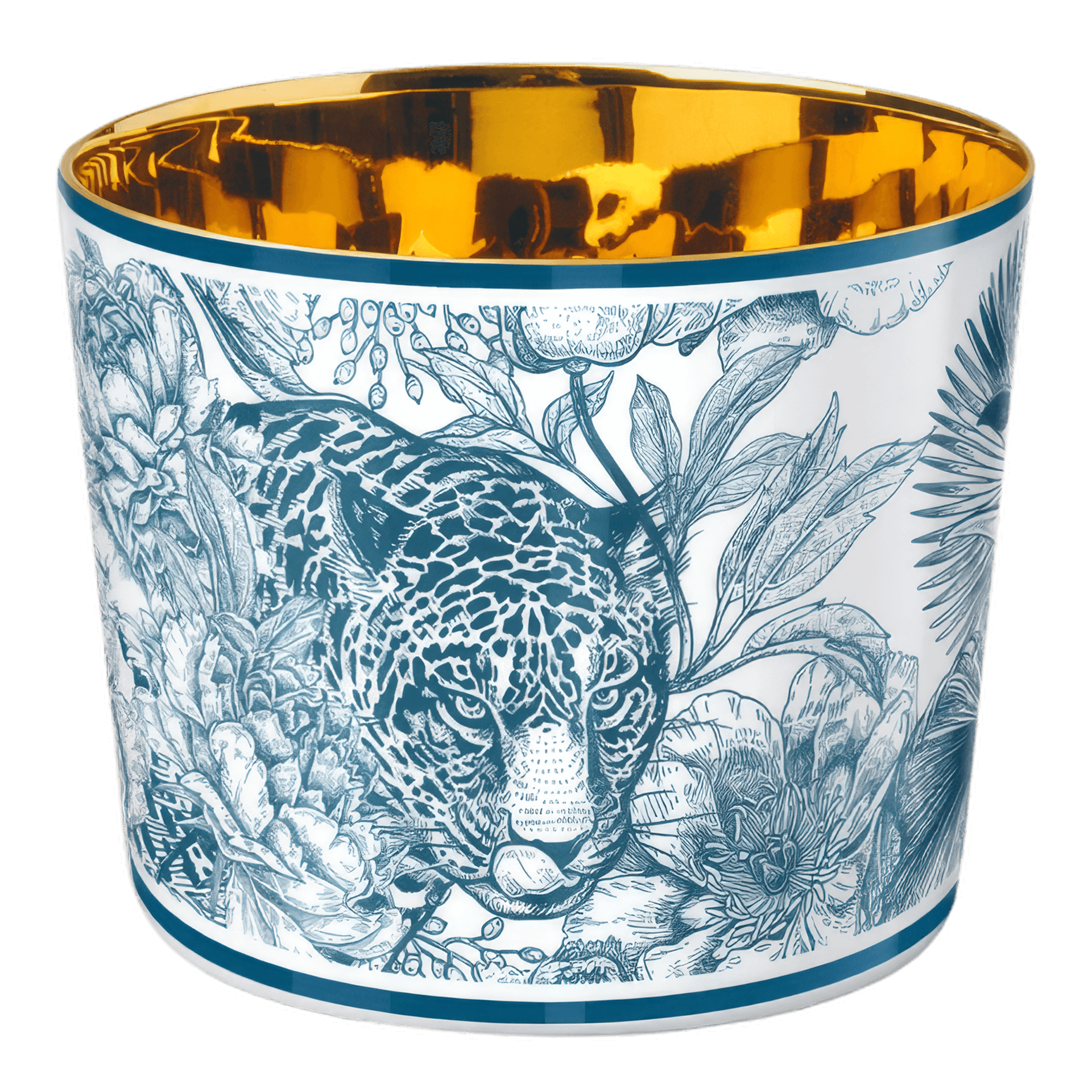 SIEGER by FÜRSTENBERG Champagner Leopard aus der Kollektion SIP OF GOLD - PARAÍSO BLUE