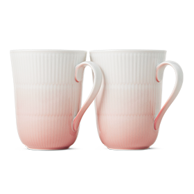 Royal Copenhagen Iris Mugs Coral