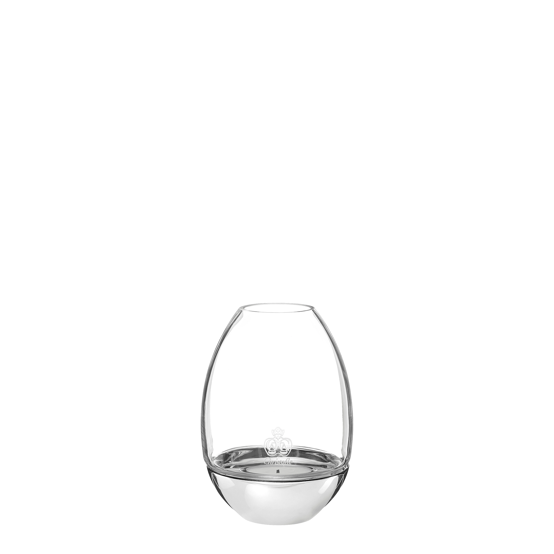 Hurricane 12 cm, glas, gläserne vase, vase, transparent, silikonfrei