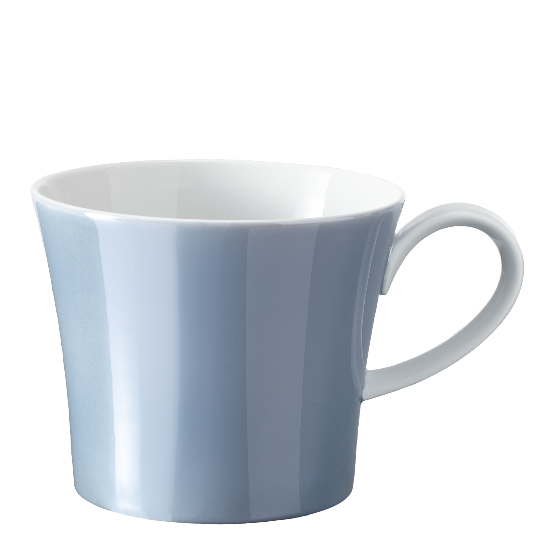 Breakfast Cup Köpenick 0.30 l, Tasse, Keramik, Becher, Blau, geriffelt
