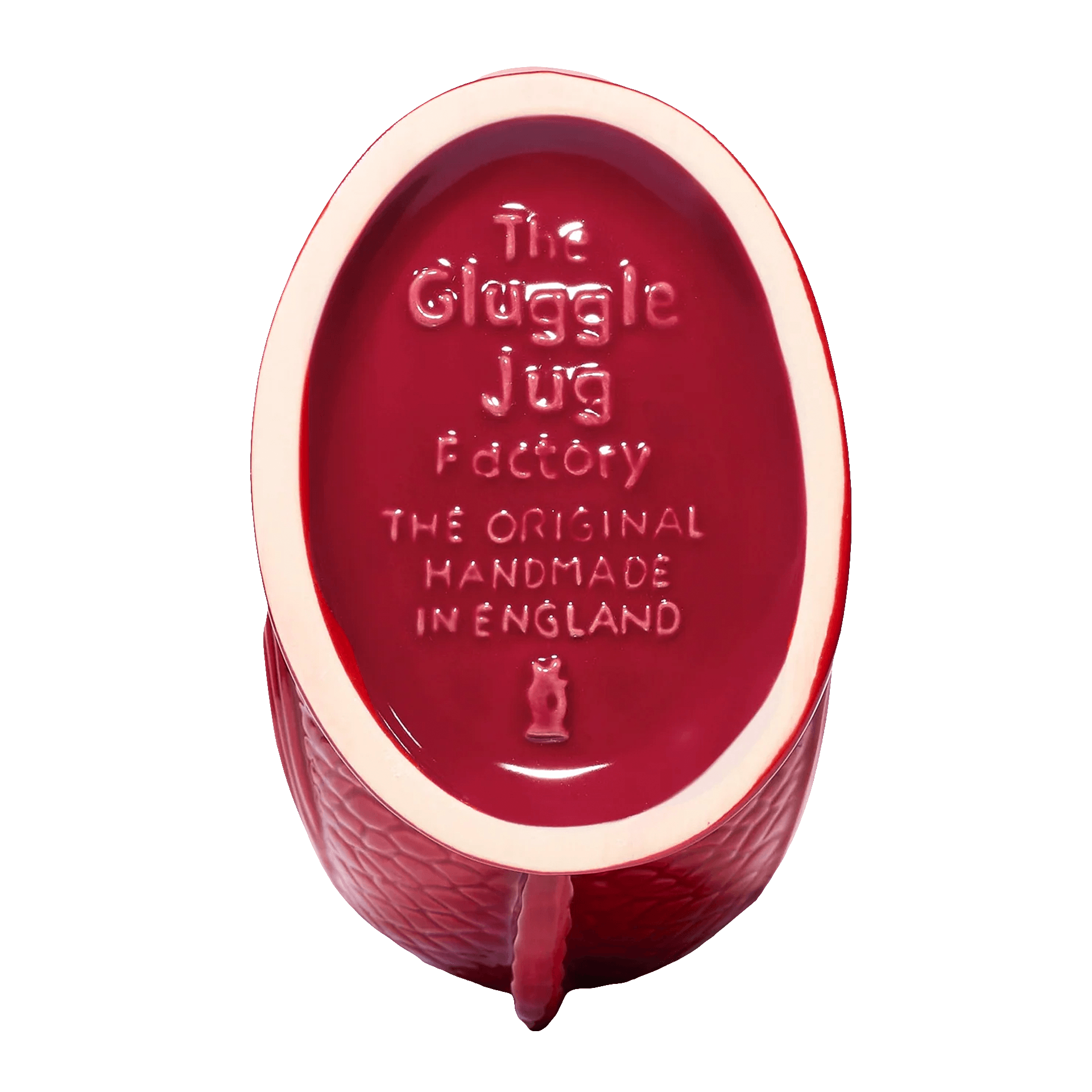 Jug cranberry XL 1,20 l, rot, Eier, Gelee, Siegel, handgefertigt