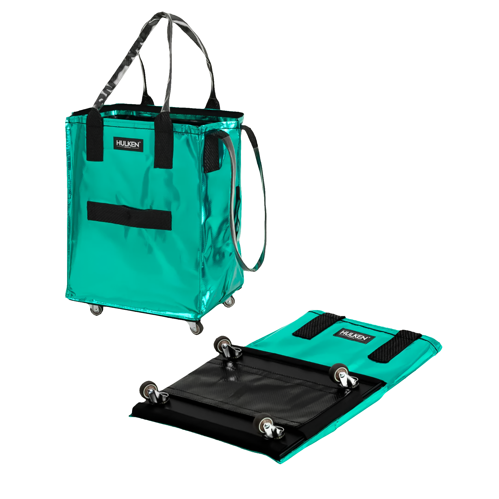Hulken Original Rolling Tote Bag Everyday Hauls Medium Teal