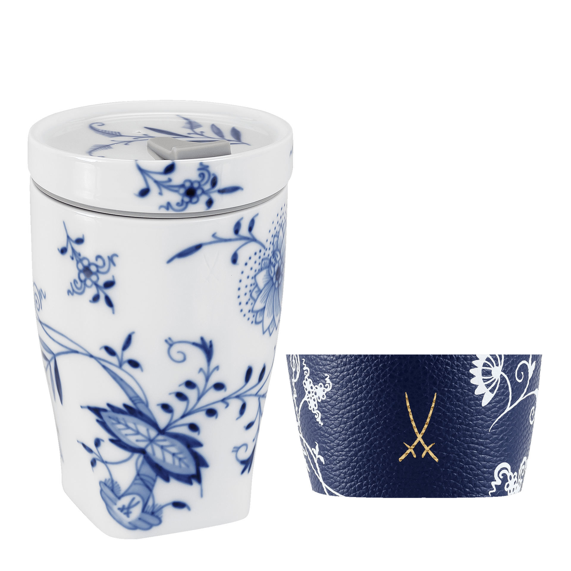 Meissen To-Go Becher Zwiebelmuster