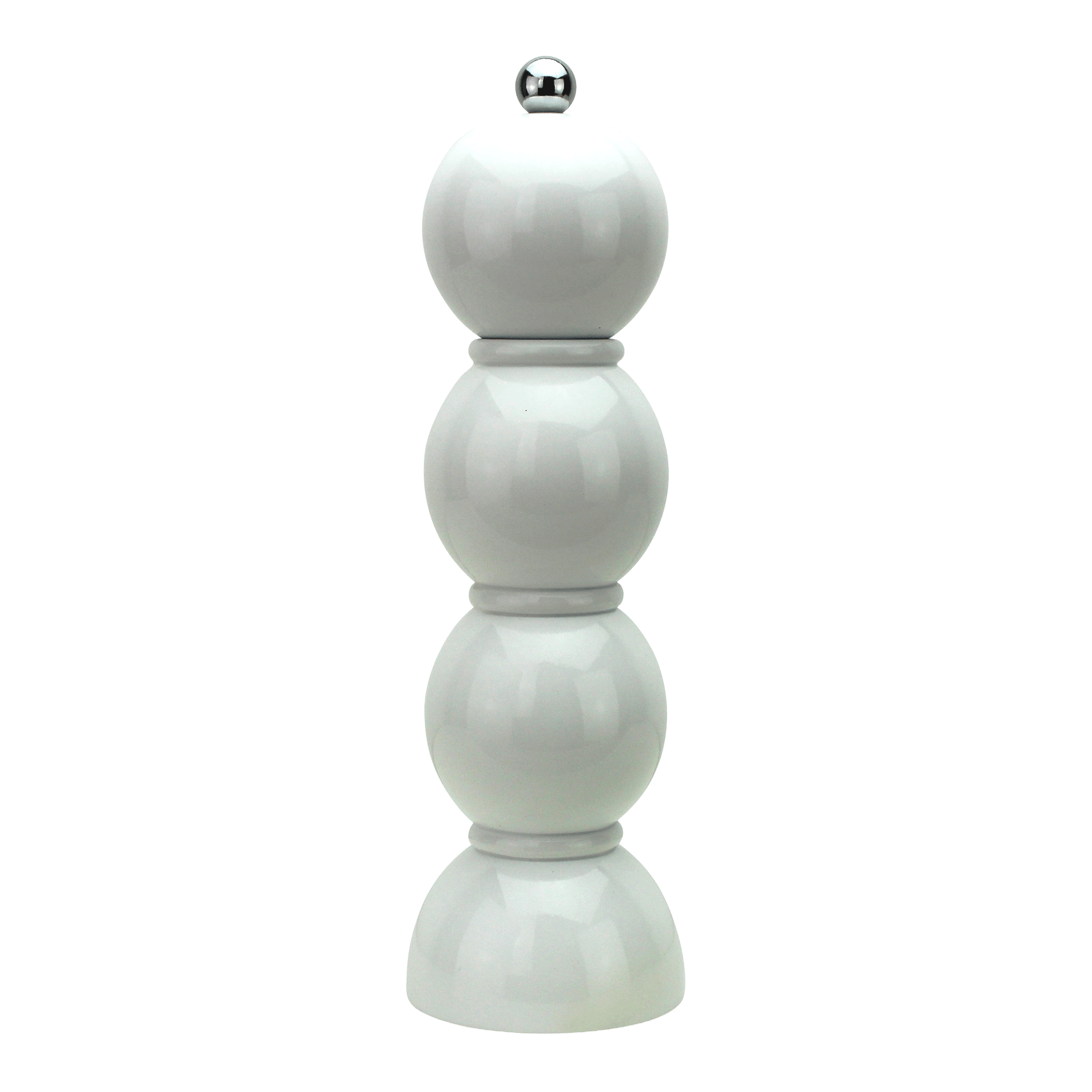 Salt- Pepper Mill weiß 24 cm, Deko-Objekt, Kugel, Sockel, Weiß, Ständer