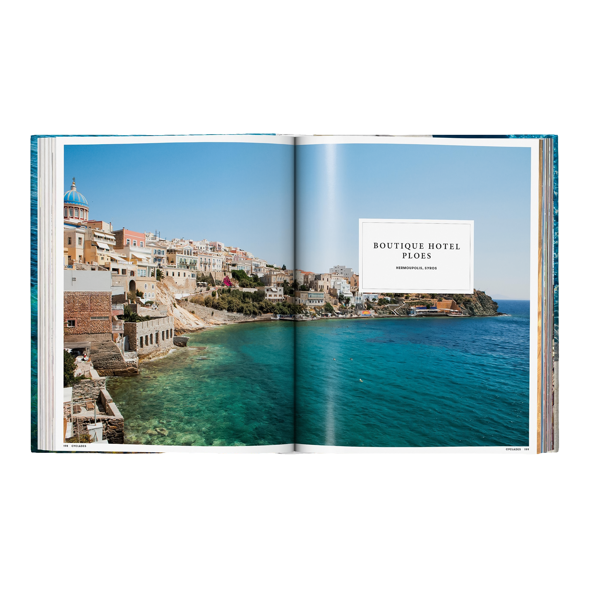 Coffee Table Book Great Escapes Greece, gefährte, küste, meer, städtebild, buchlayout