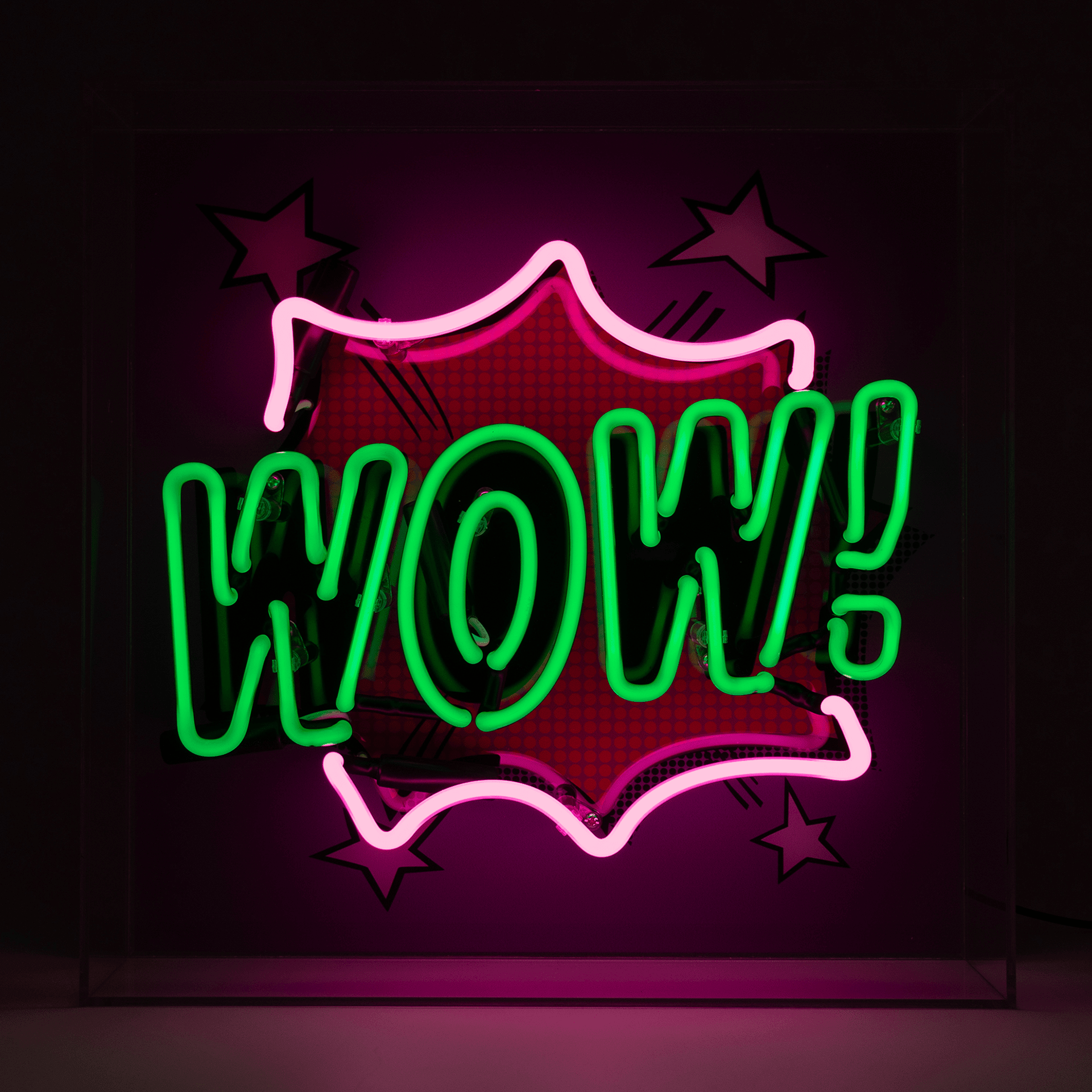 Locomocean Neonschild WOW!