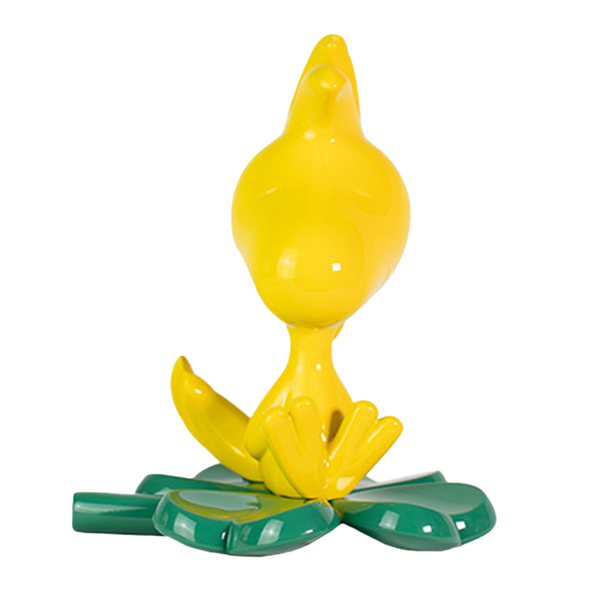 Woodstock clover 11 cm, Gummibaum, Gelb, Blumentopf, Blütenform, Kunststofffigur