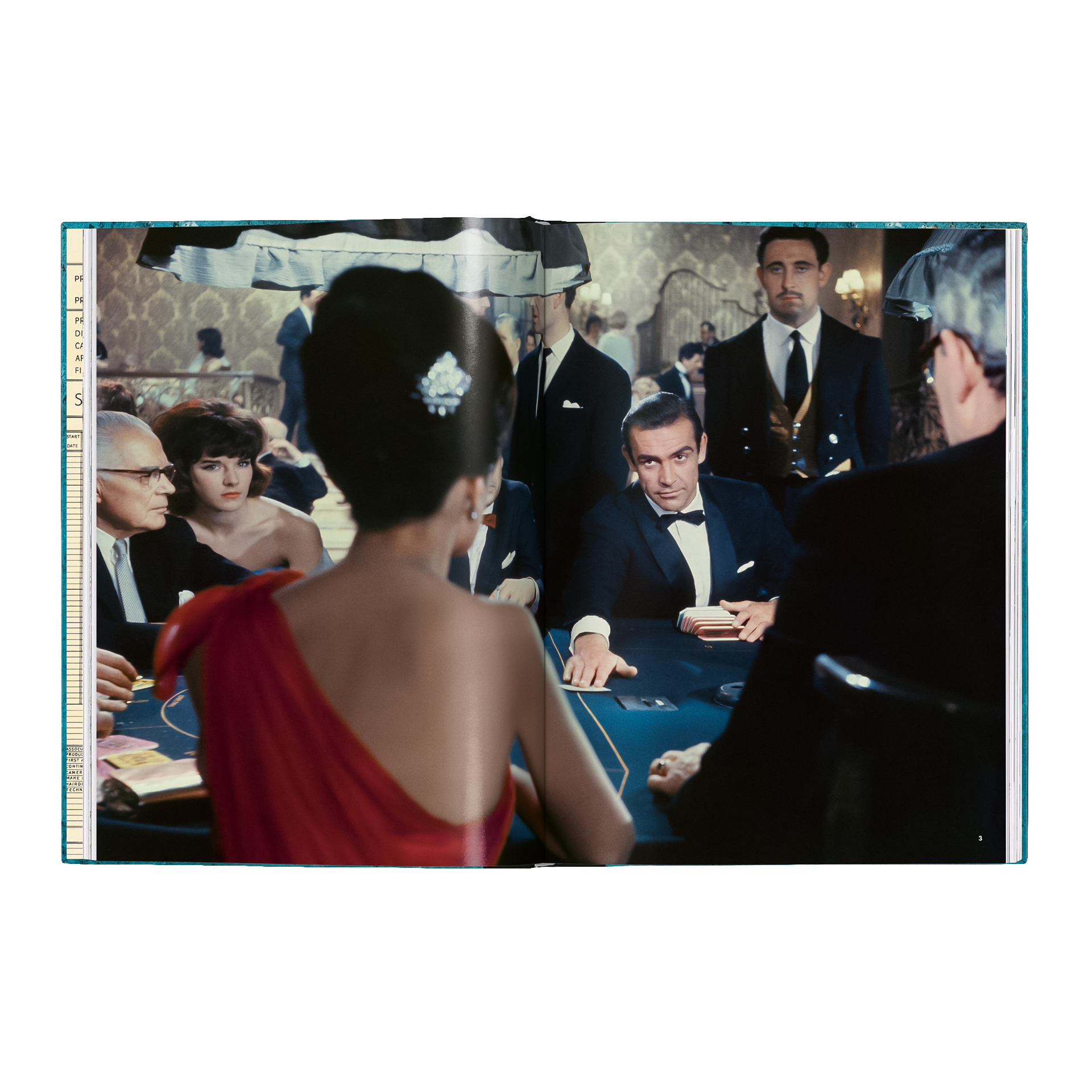 The James Bond Archives. The Complete Films, pokertisch, casino, männer im smoking, rotes kleid, kartenspiel