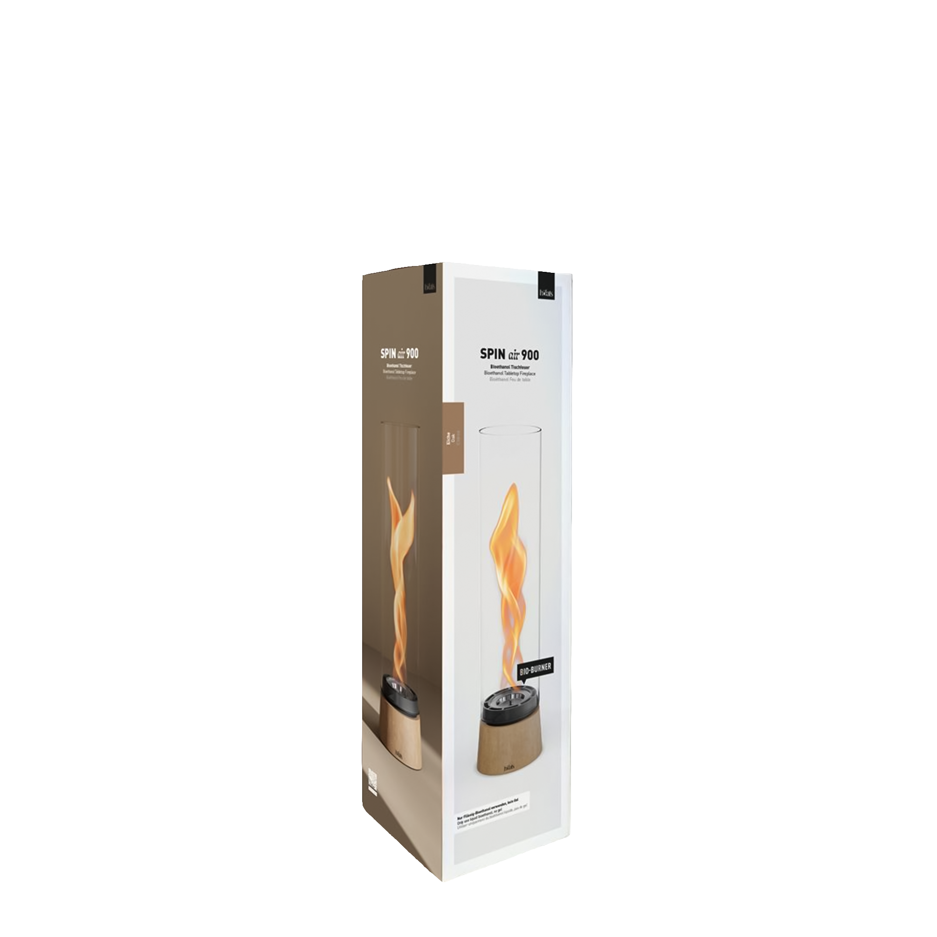 Tabletop Fireplace 900 Oak, Lavaur Feuerstelle, spiritus-Feuerstelle, Brenner, Tischvariante, Holzlook