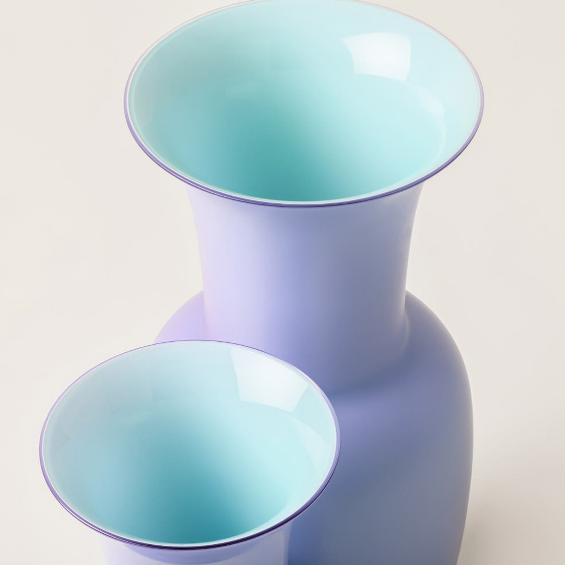 Vase Lilla Menta 30 cm, Vase, Vasen, Pastell, Mehrfarbig, Porcelanvase