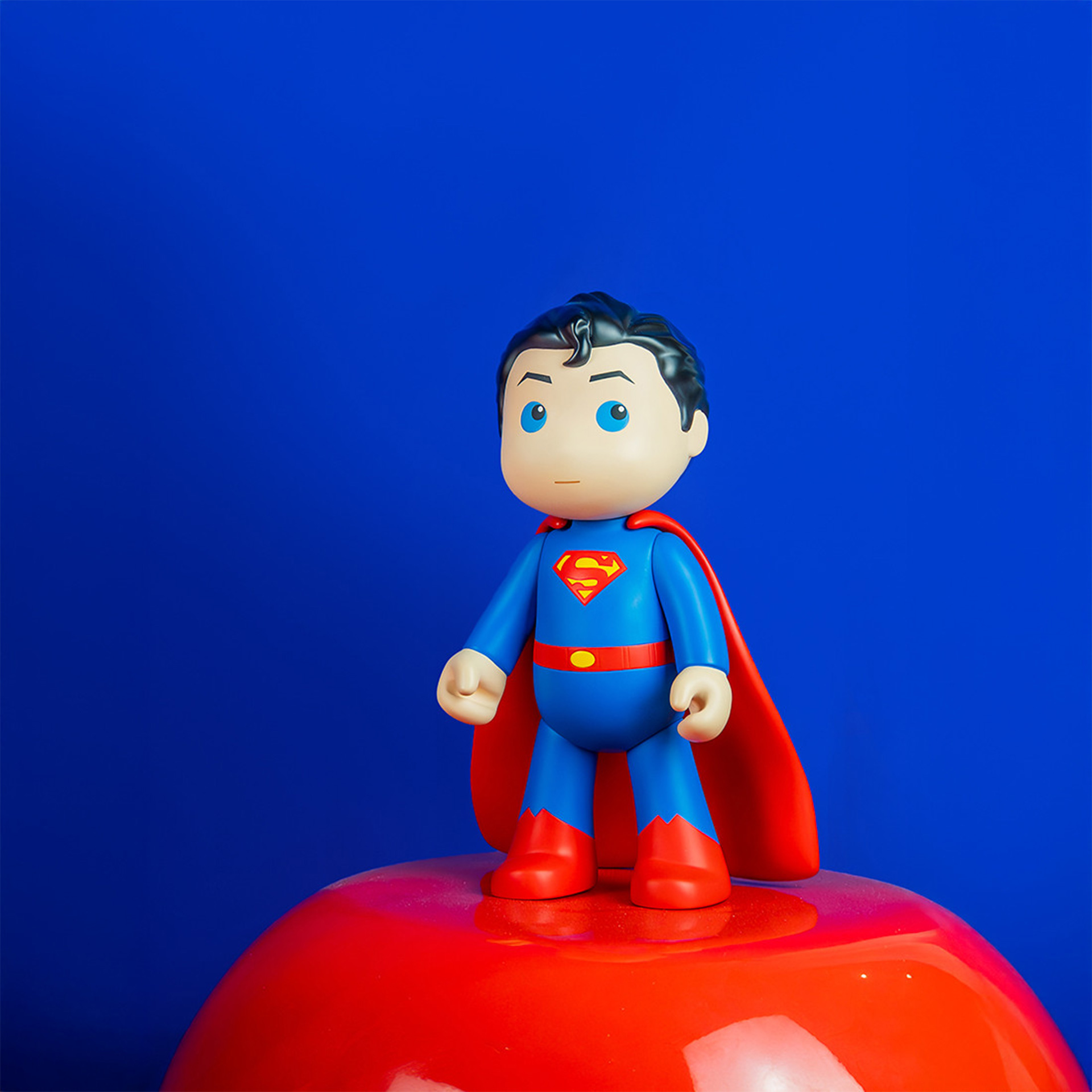 Superman 25 cm, Superman-Figur, Aktionsfigur, Miniatur, blauer Anzug, rote Cape