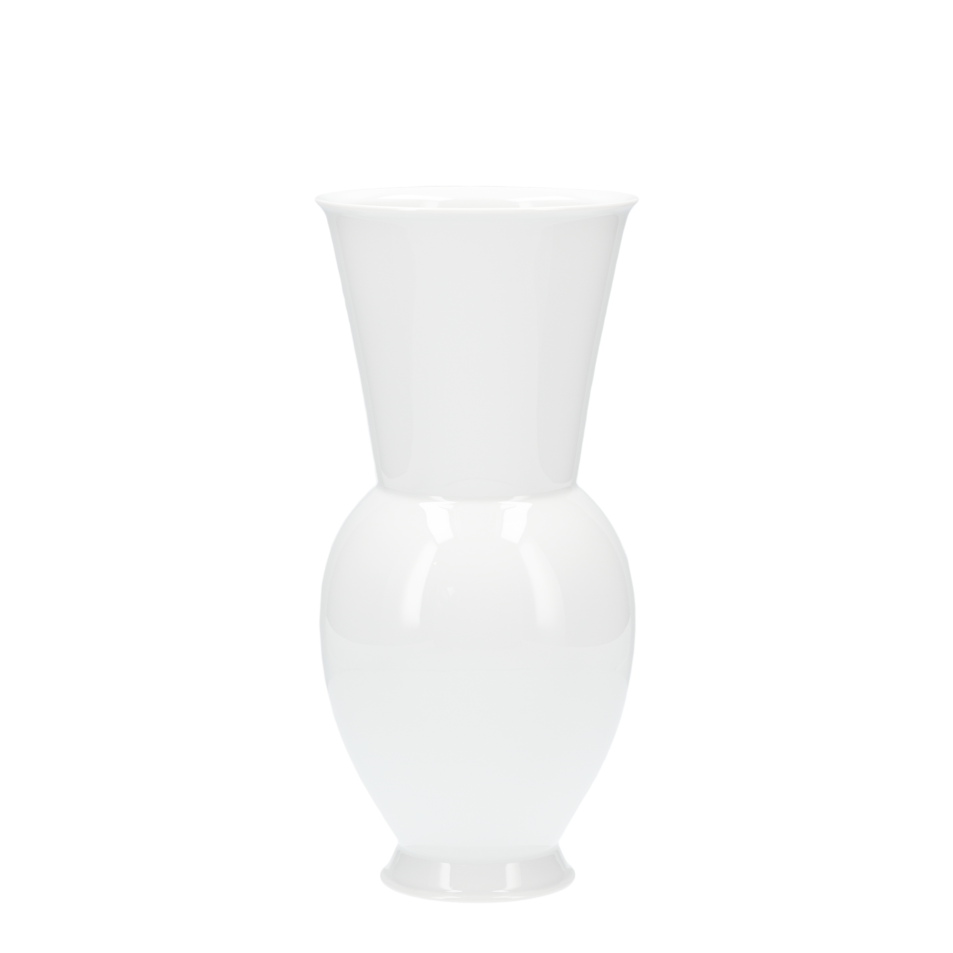 Vase 2, Vase, Weiß, Keramik, Glasiert, Dekorativ