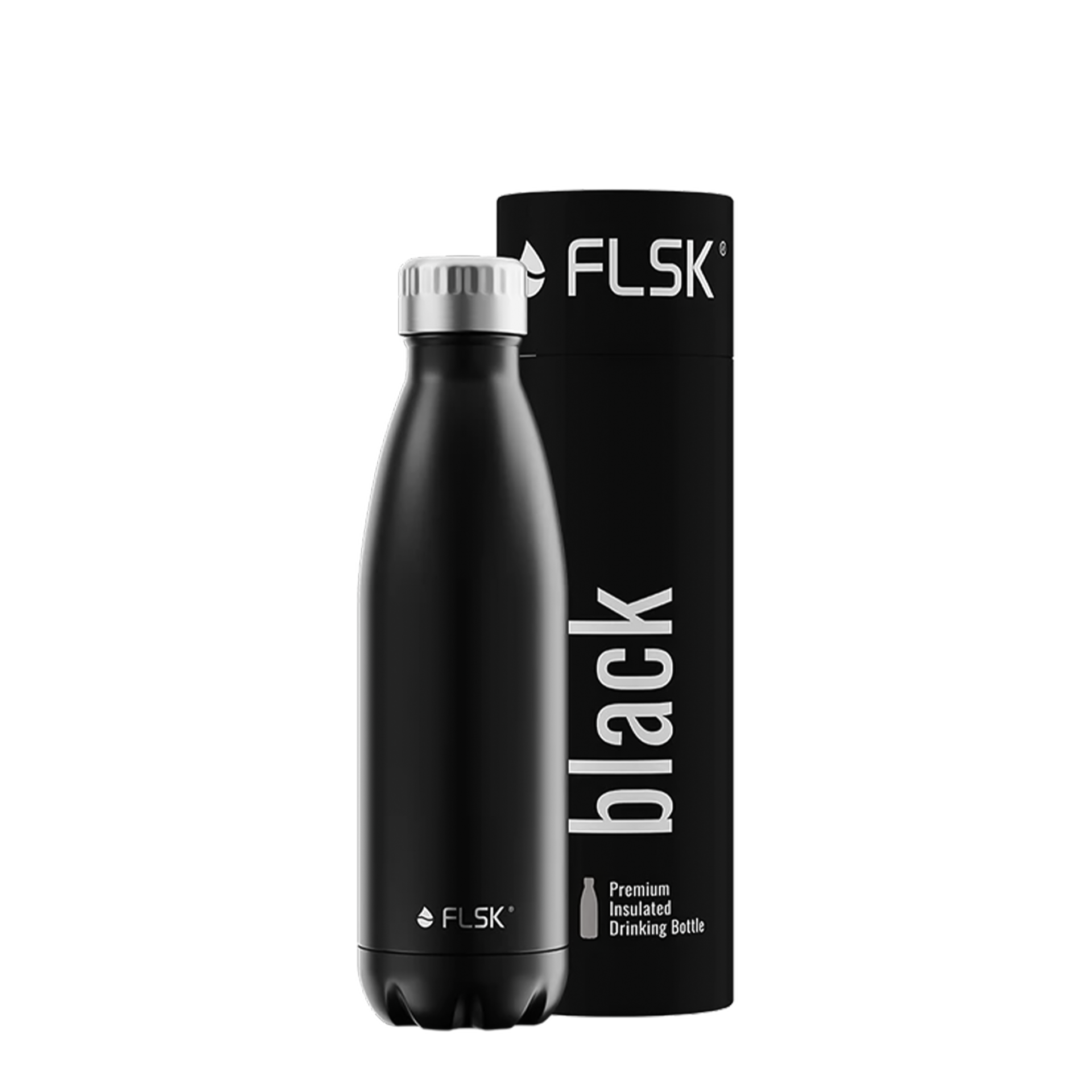 FLSK Trinkflasche Schwarz 0,50 l