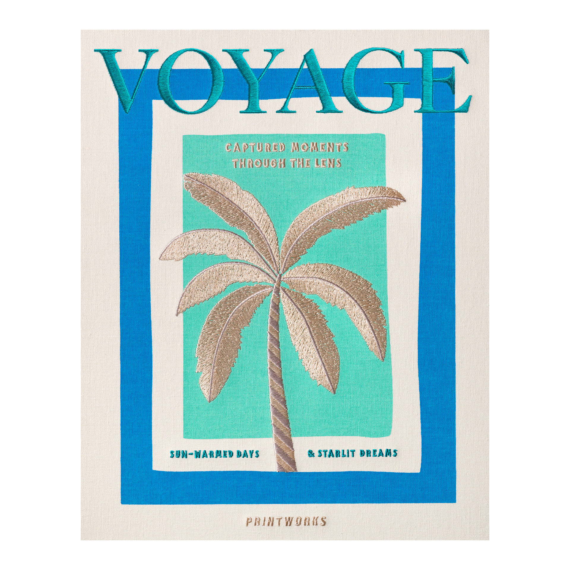 PRINTWORKS Embroidered Fotoalbum Voyage