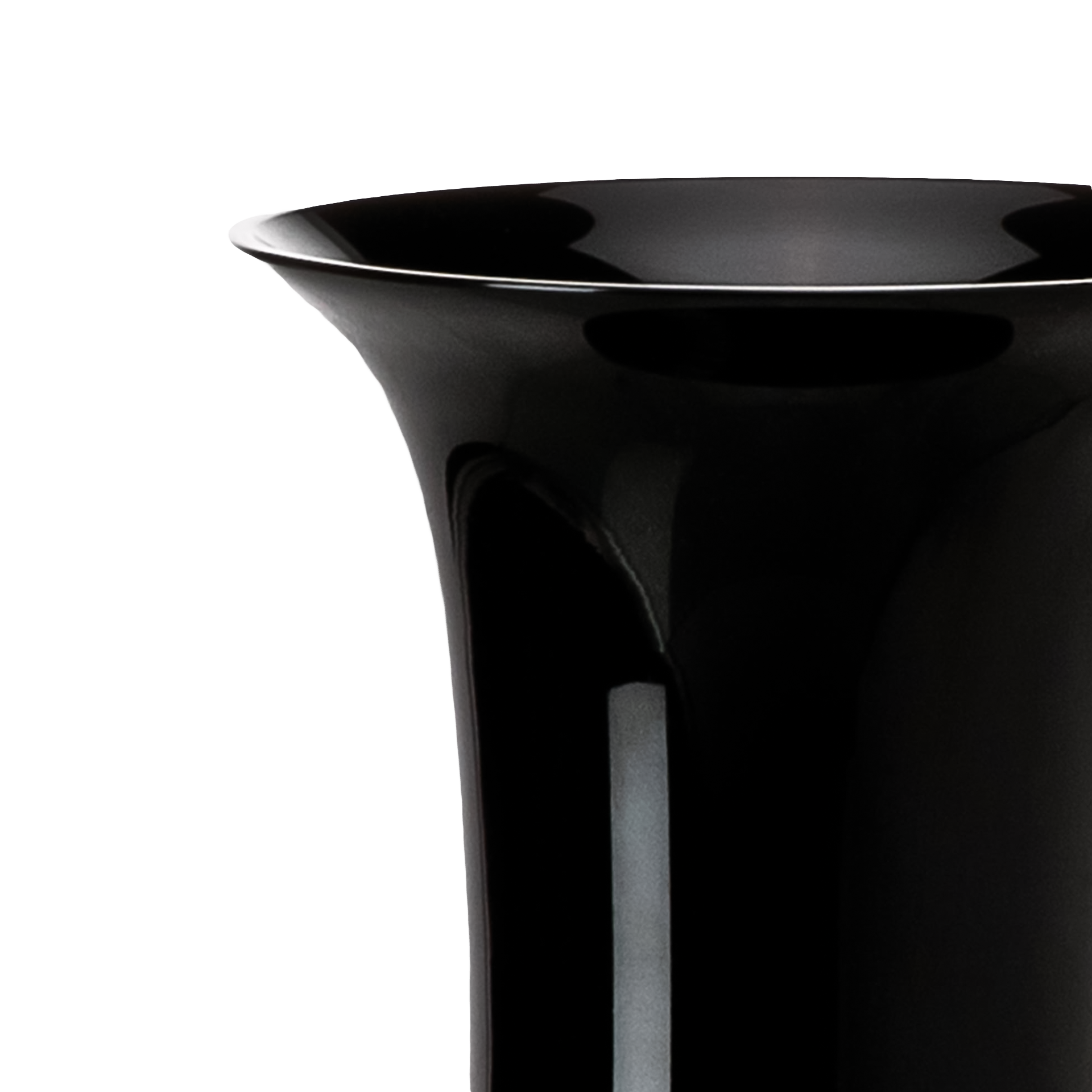 Vase Black 30 cm, elektrischer wasserkocher, kessel, schwarz, matte oberfläche, griff