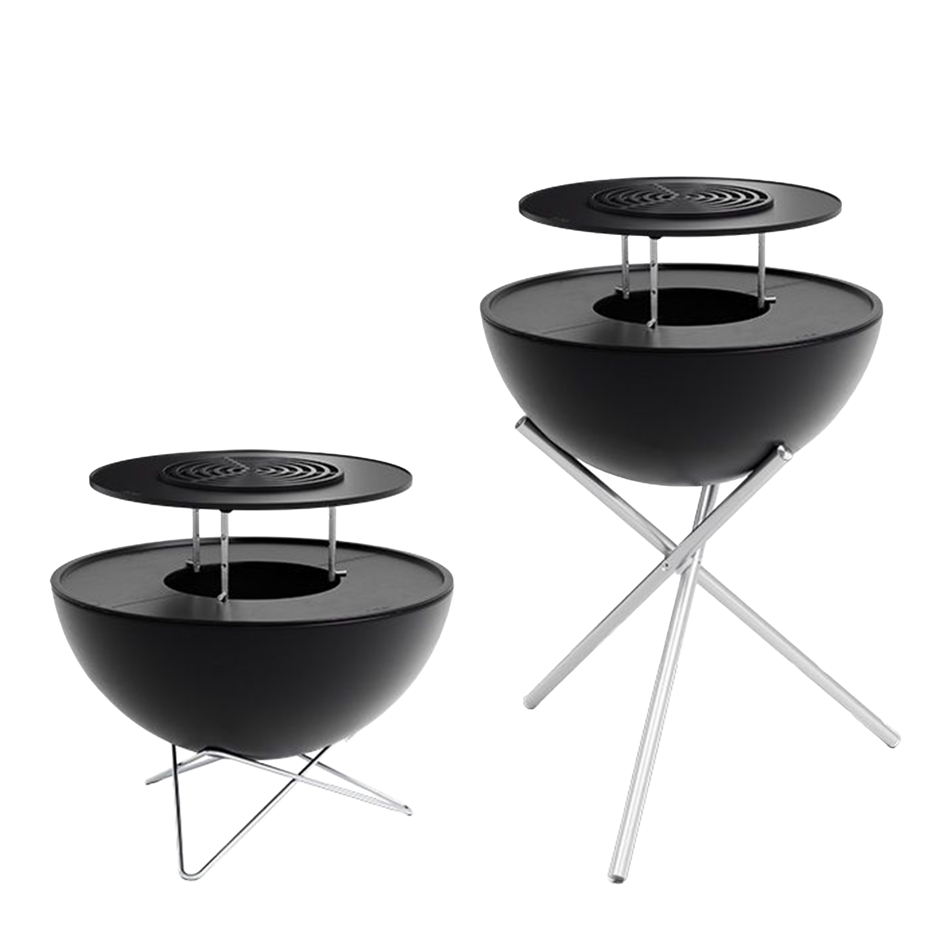 Warming ring 70, Grill, Feuerstelle, Kohlegrill, Stahlständer, Schale