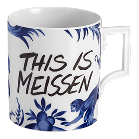 Meissen Mug Collection Becher Affe Faultier