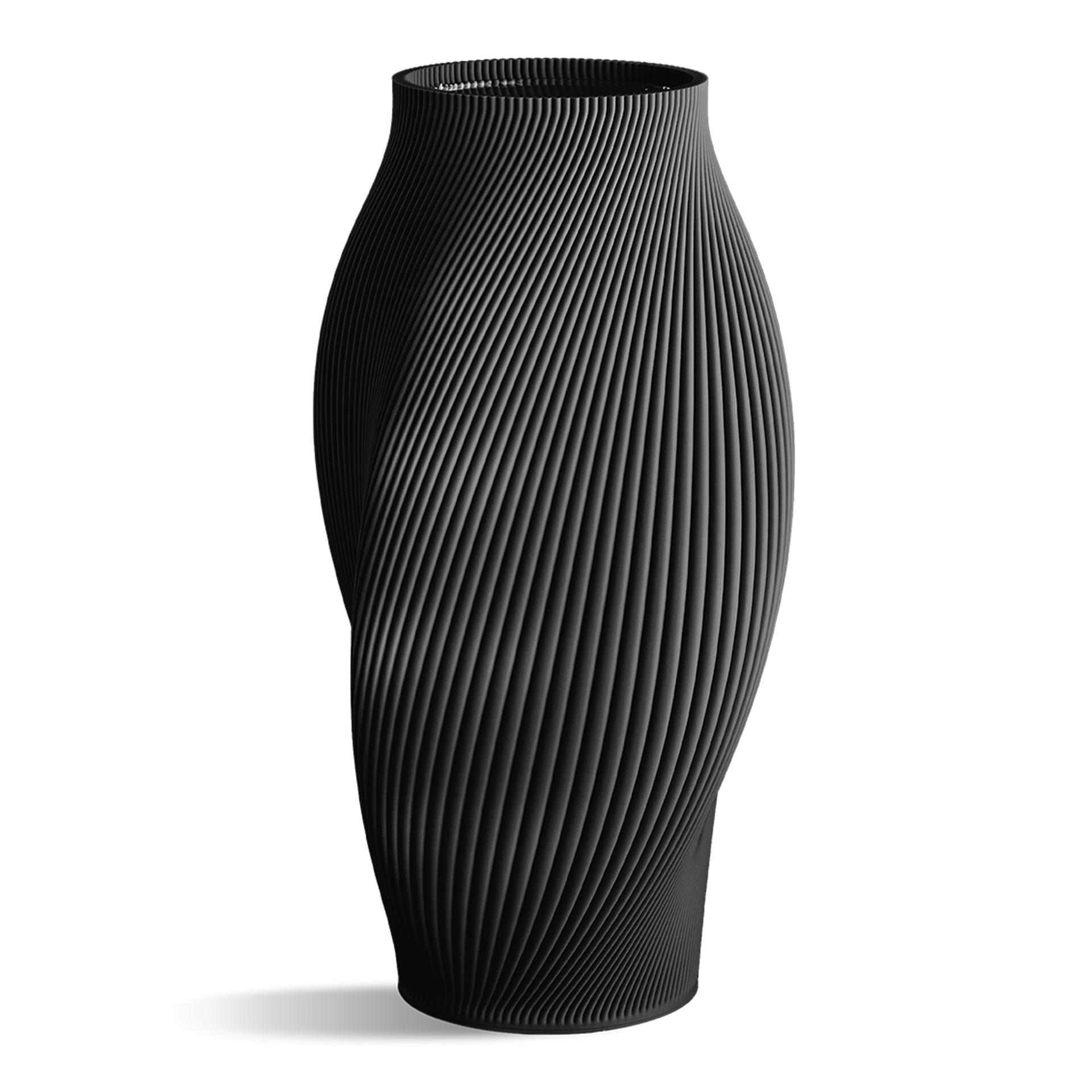 Sheyn 3D gedruckte Vase Vint Charocoal in 30 cm