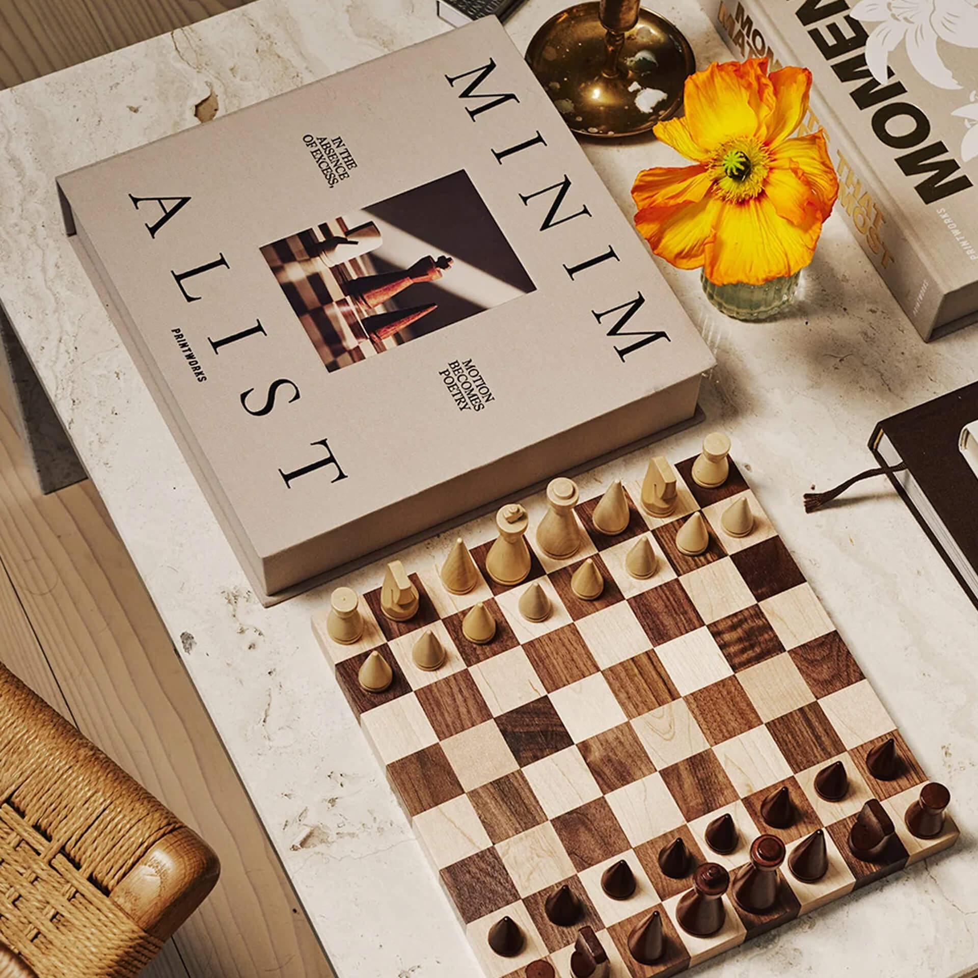 Printworks Wood Chess The Minimalist