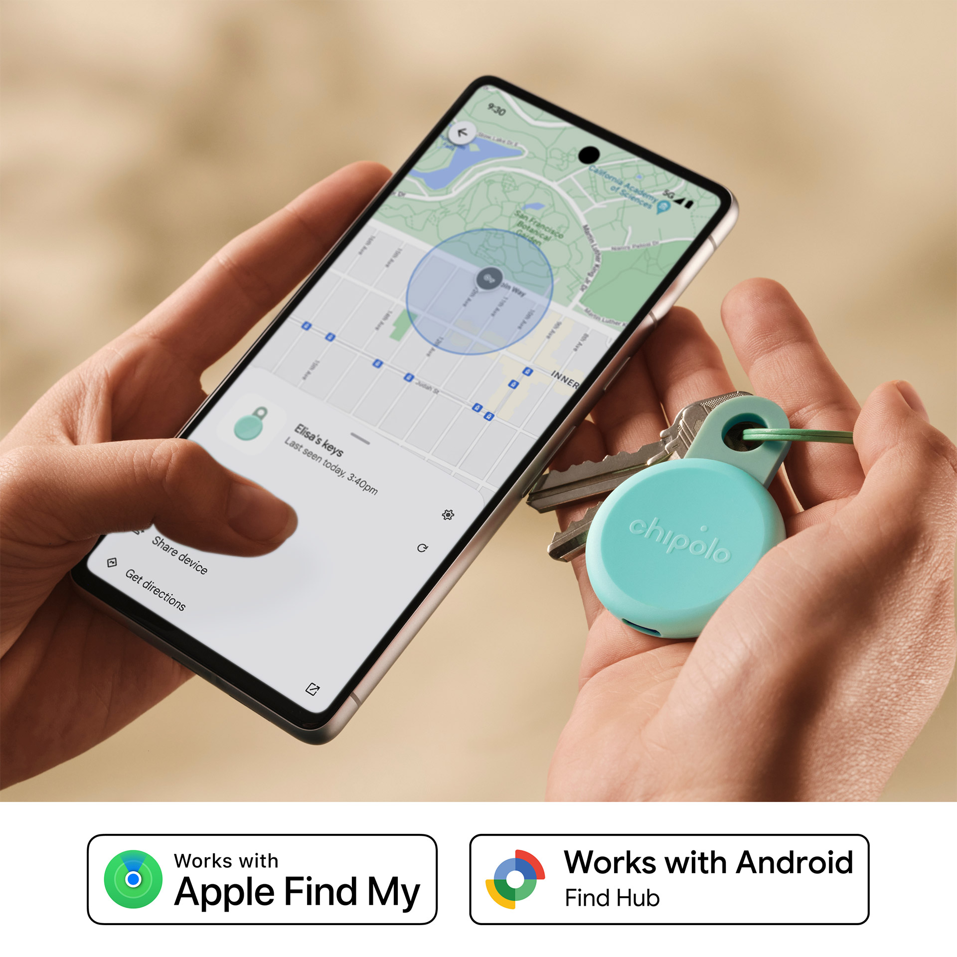 Bluetooth-Tracker Key Mint, Bluetooth, Schlüsselsucher, Telefonzubehör, Mintgrün, Finden